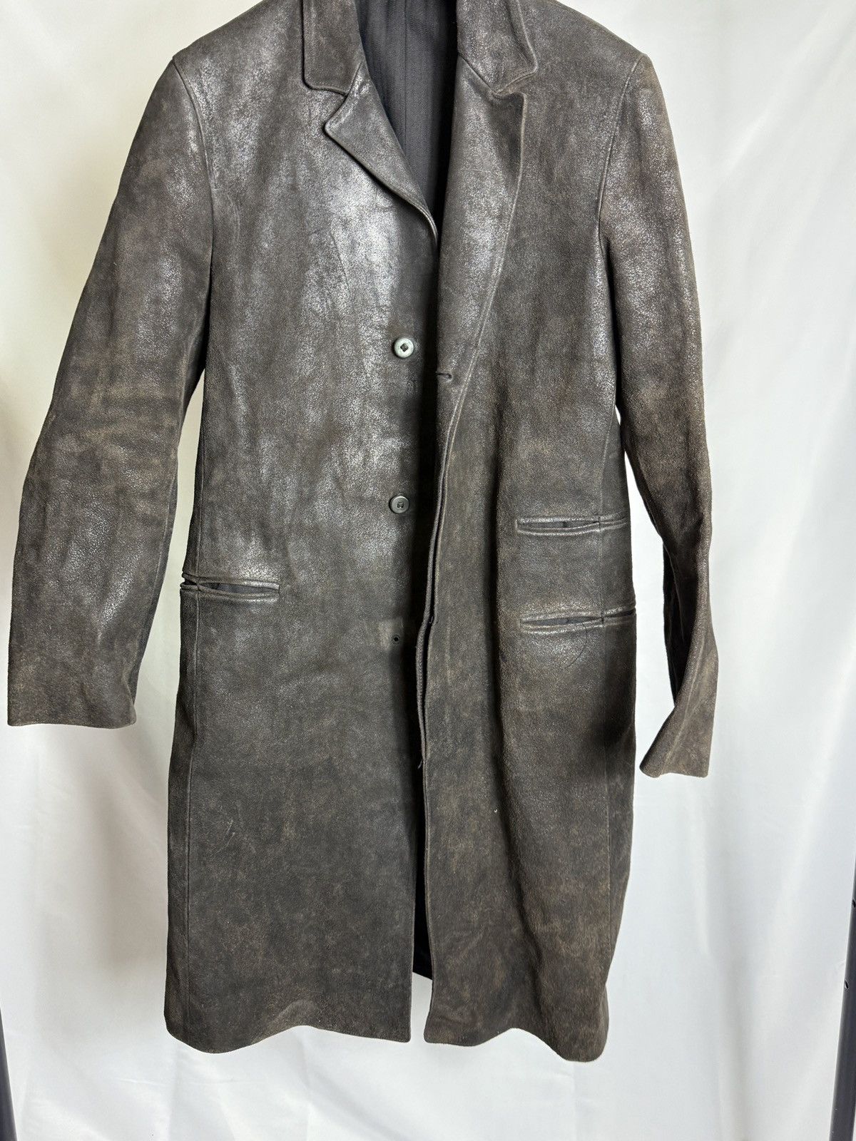 Carpe Diem dark brown leather coat Size US L / EU 52-54 / 3 - 1 Thumbnail