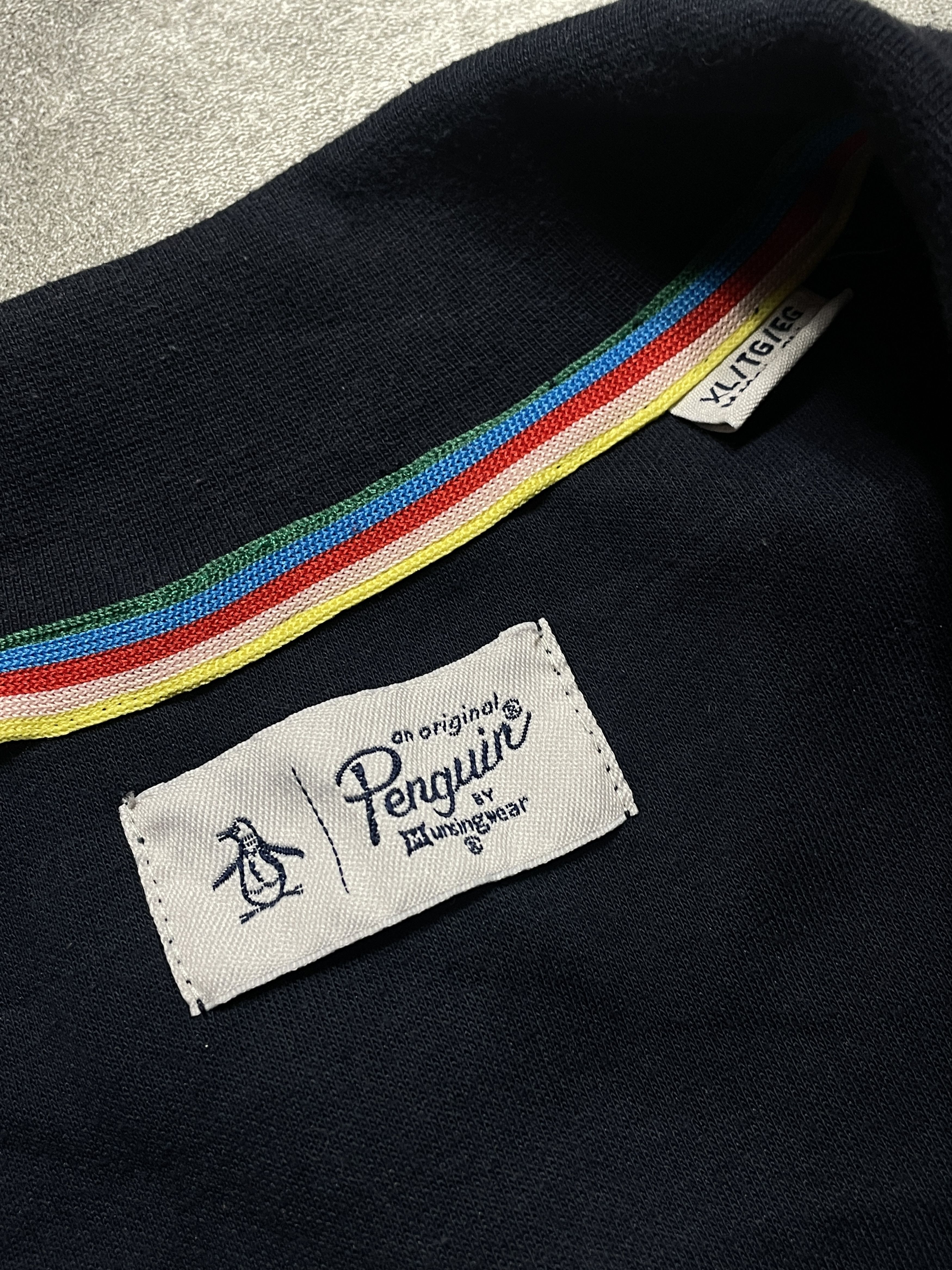 Original Penguin ❗️RARE❗️Original Penguin Retro Sweatshirt Zip Striped Size US XL / EU 56 / 4 - 5 Thumbnail
