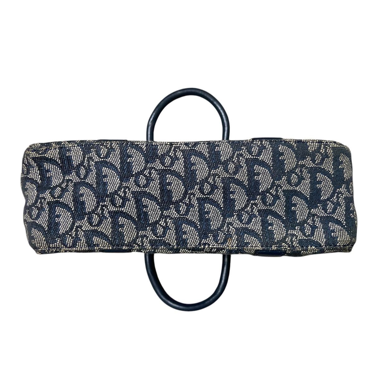 Christian Dior Monsieur × Dior Christian Dior Oblique Trotter D Logo Navy Blue Tote Bag Size ONE SIZE - 3 Thumbnail