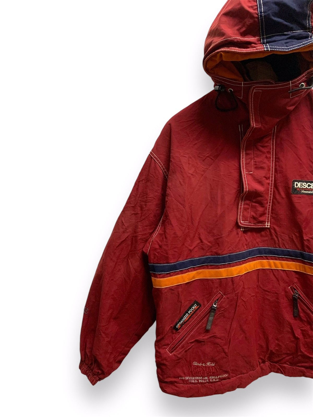 Descente × Japanese Brand × Vintage Vintage 90s Descente Mountain Cruise Jumper Hoodie Size US L / EU 52-54 / 3 - 3 Thumbnail