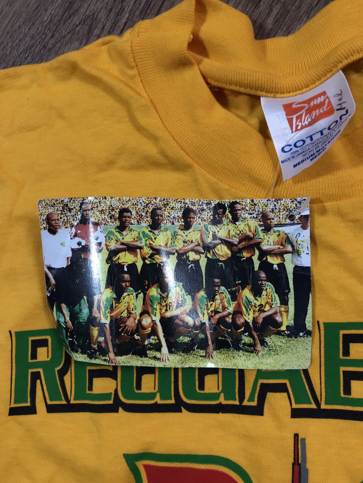 Vintage Vintage 1998 Reggae Boyz Jamaica Football World Cup France Size US M / EU 48-50 / 2 - 7 Thumbnail