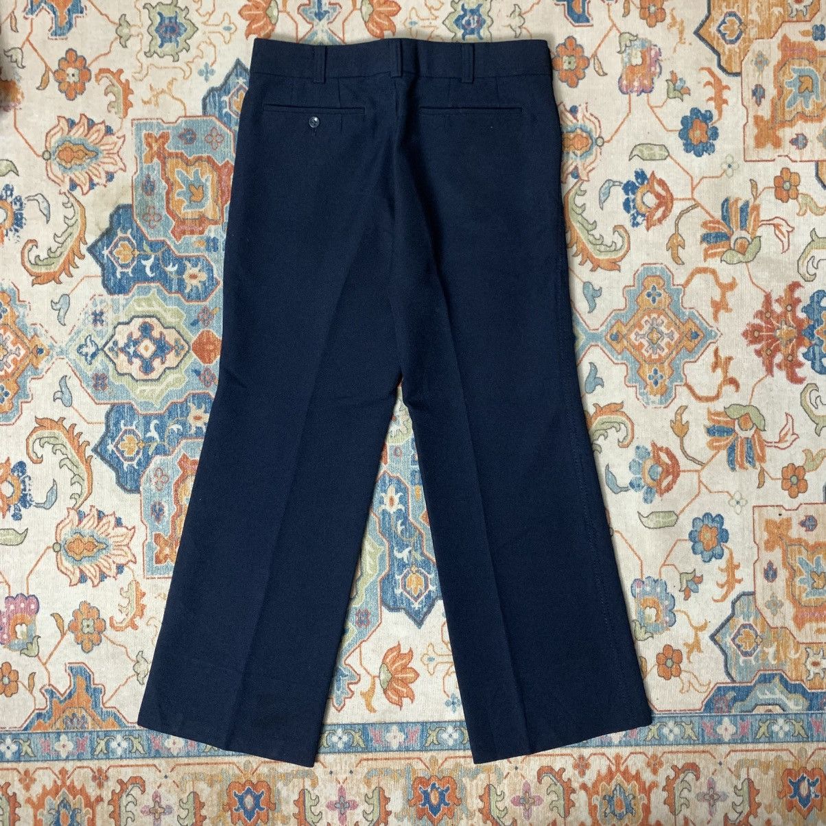 Japanese Brand 1980sVintage Doublebutton Polyester Pants Flared Disco Party Size US 32 / EU 48 - 5 Thumbnail