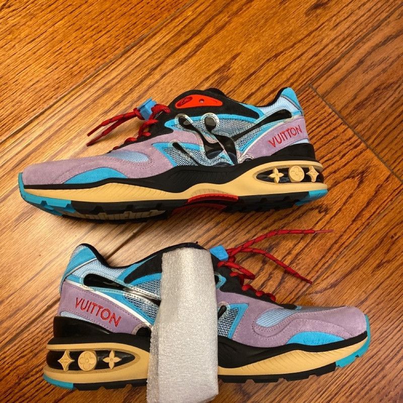 Louis Vuitton Louis Vuitton Trail Low Top Lifestyle Sneakers -2508 Size US 8 / EU 41 - 3 Thumbnail