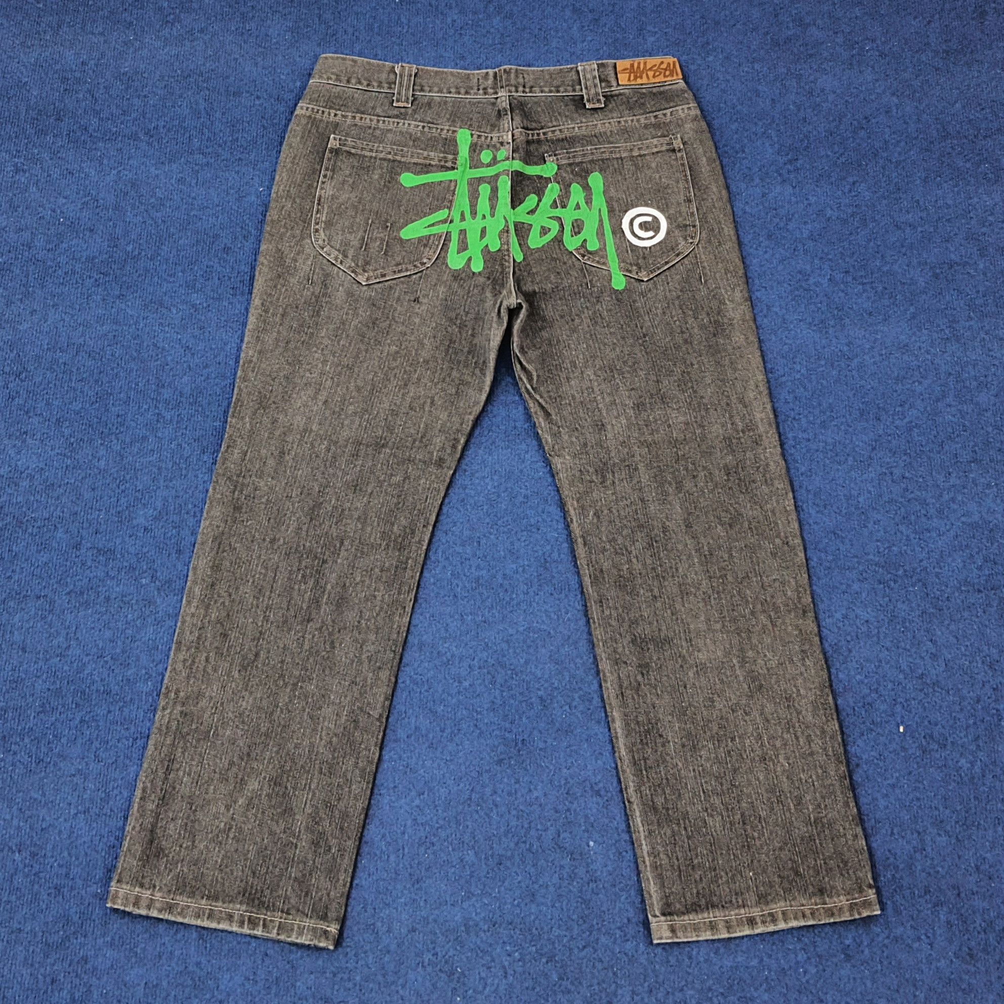 Stussy Vintage Stussy Streetwear Custom Logo Jeans Size US 34 / EU 50 - 1 Thumbnail