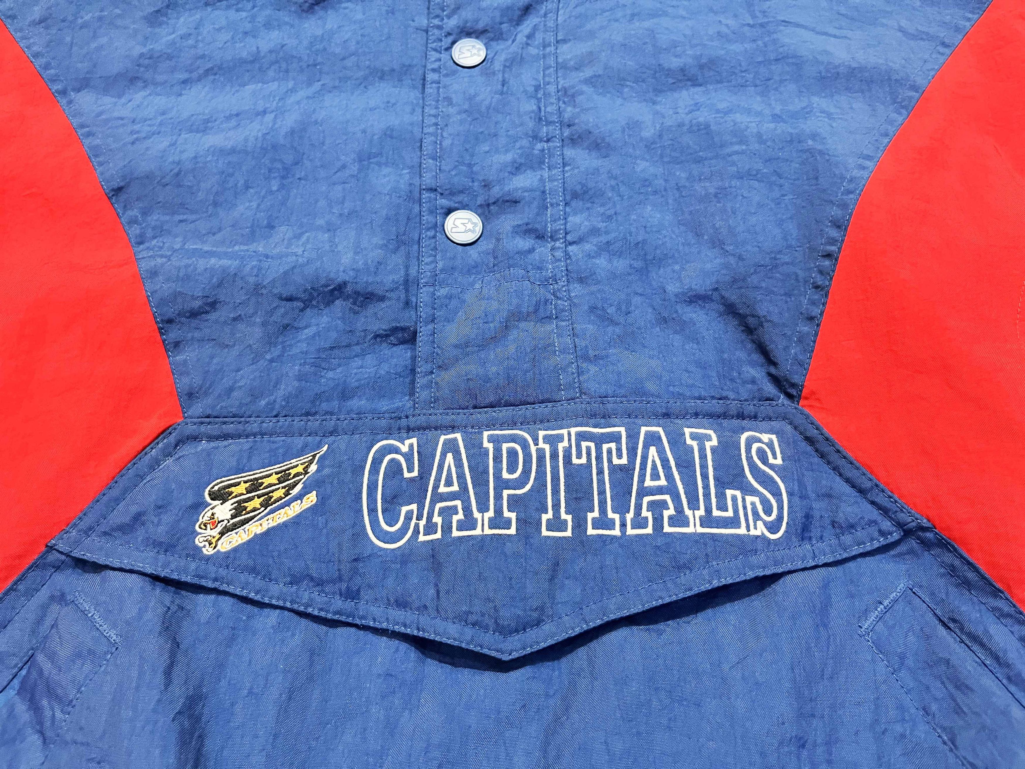 Starter Vintage Starter Washington Capitals NHL Hoodie Puffer Jacket Size US M / EU 48-50 / 2 - 3 Thumbnail