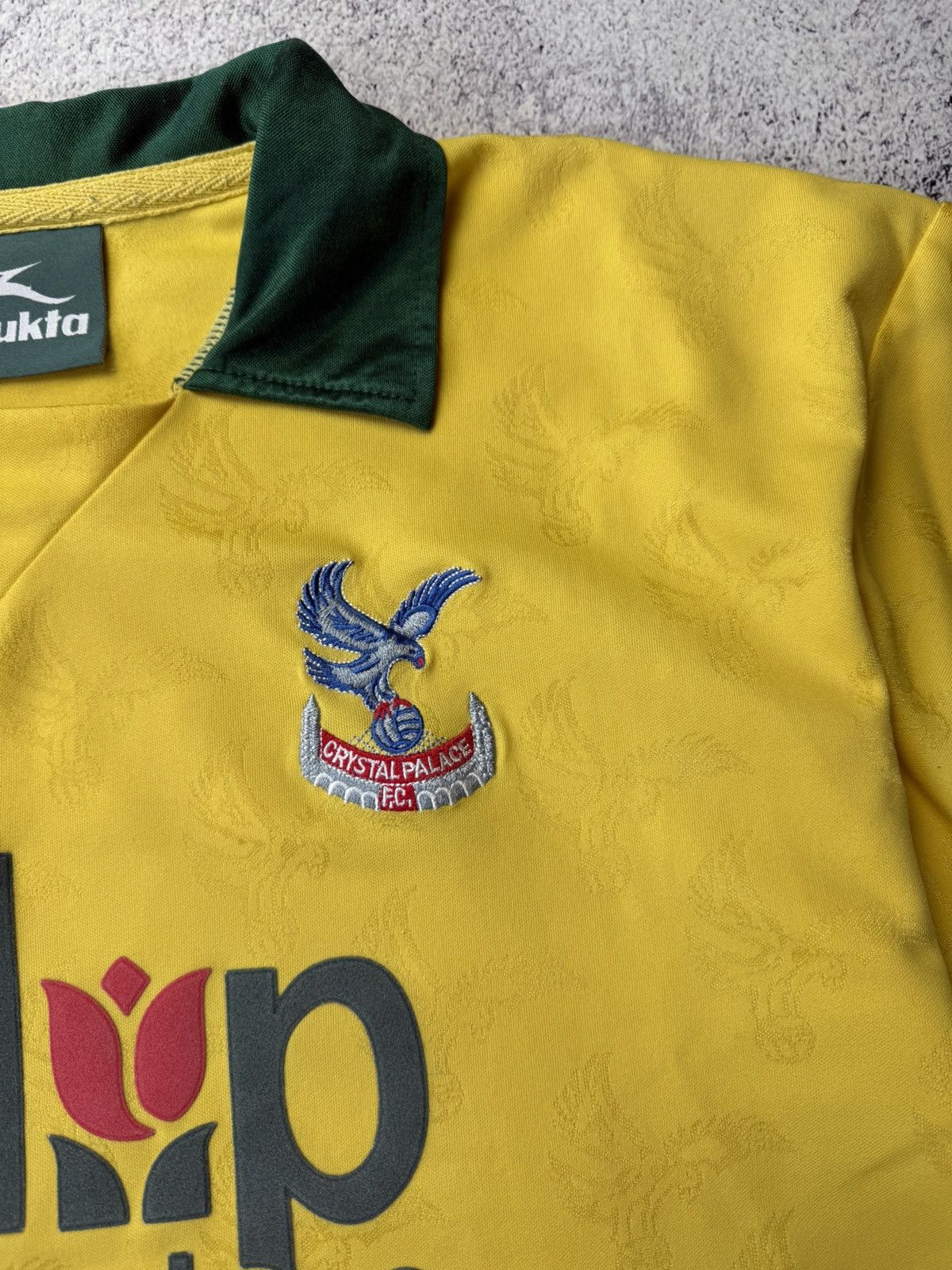 Vintage Crystal Palace Away Football Shirt 1992 Adults Large Bukta Size US M / EU 48-50 / 2 - 8 Thumbnail