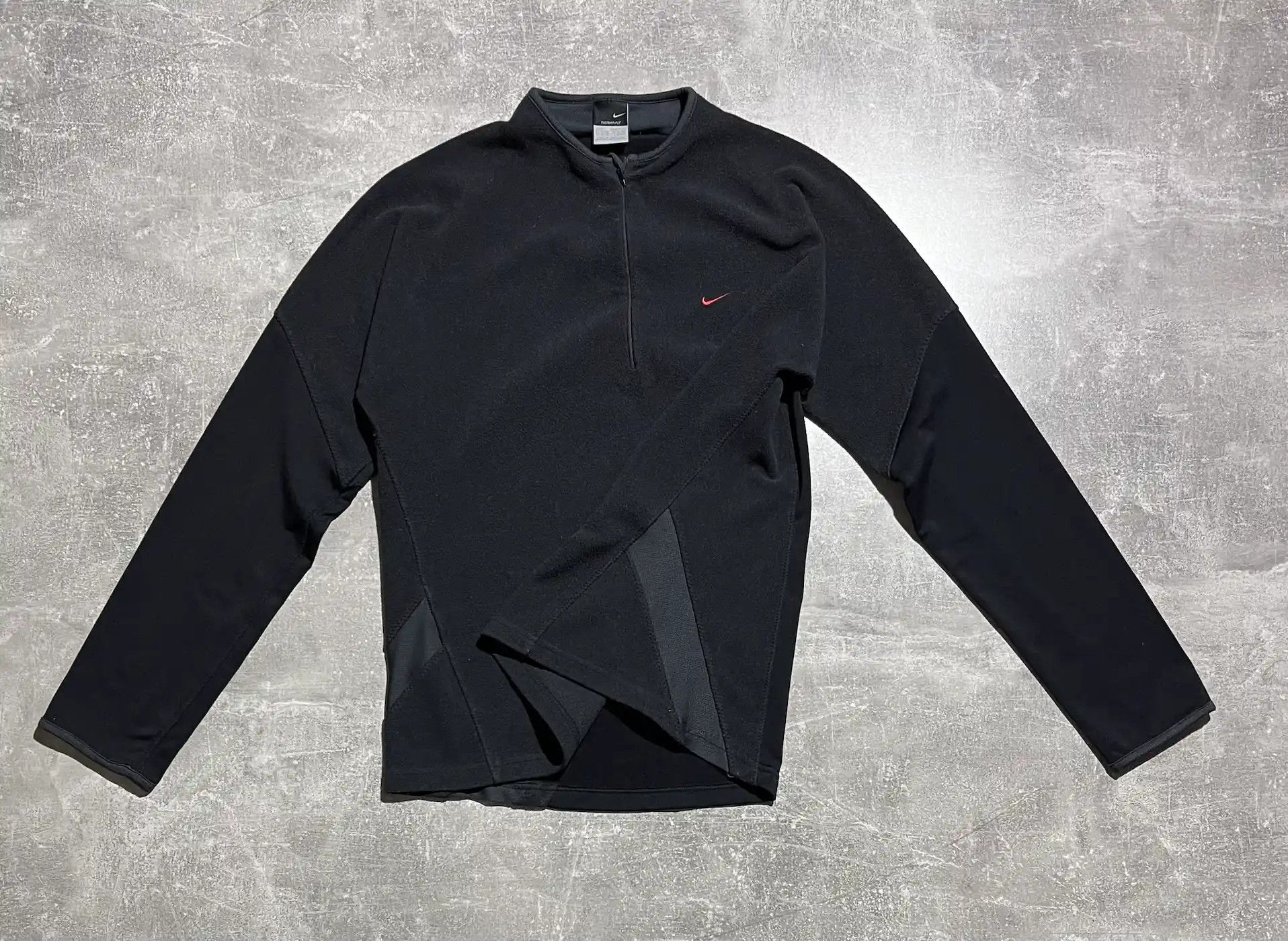 Nike × Vintage Vintage Nike Fleece Zip 1/3 Jacket Mini Swoosh Y2k Size US M / EU 48-50 / 2 - 3 Thumbnail