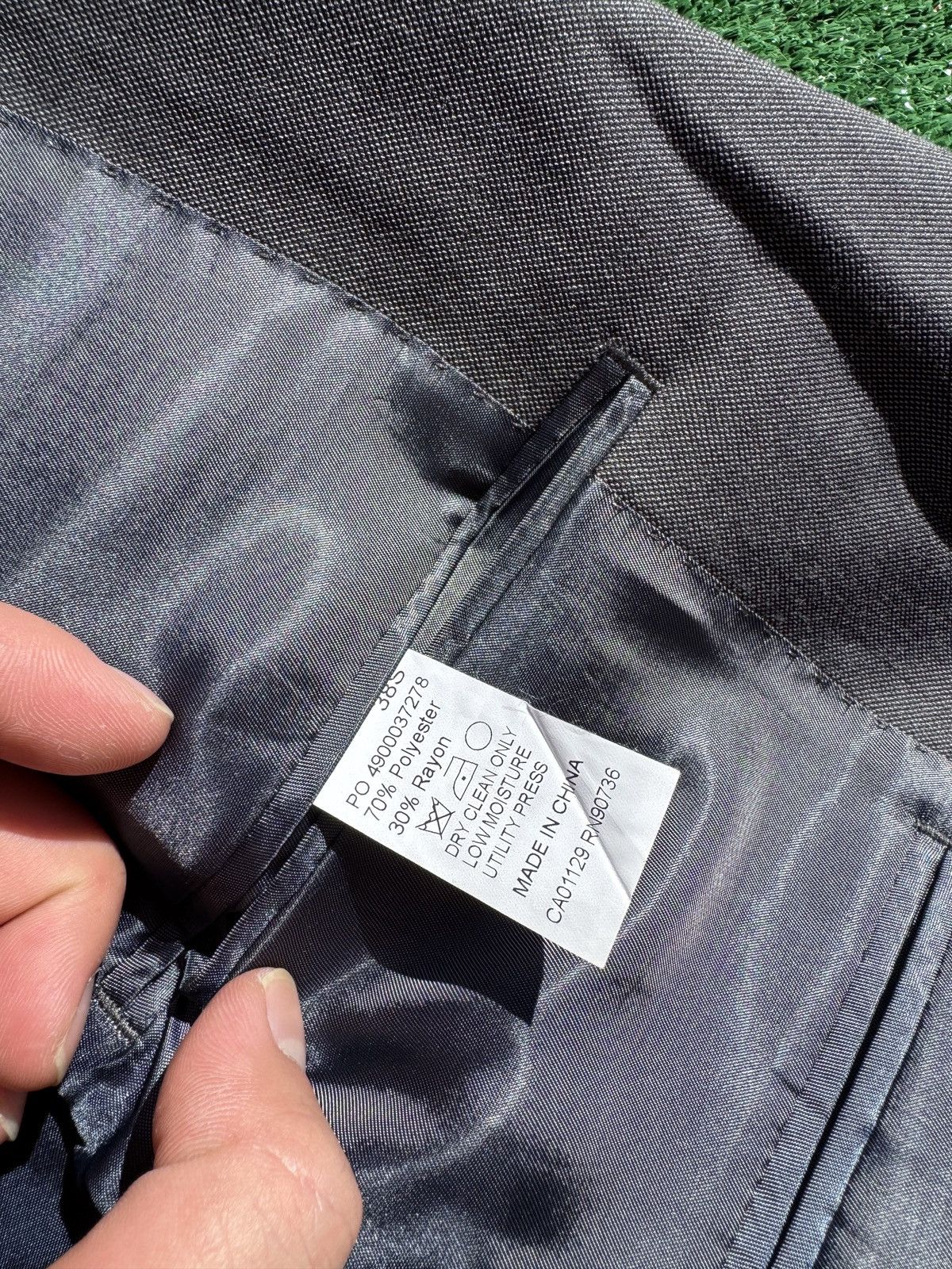 Calvin Klein Calvin Klein Grey Blazer Size 38S - 3 Thumbnail