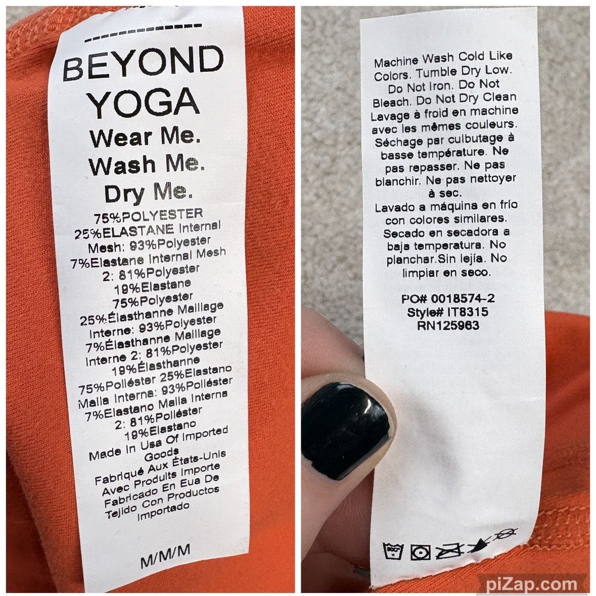 Beyond Yoga NWT Beyond Yoga Powerbeyond Sports Bra Sunset Orange Size M Size ONE SIZE - 5 Thumbnail