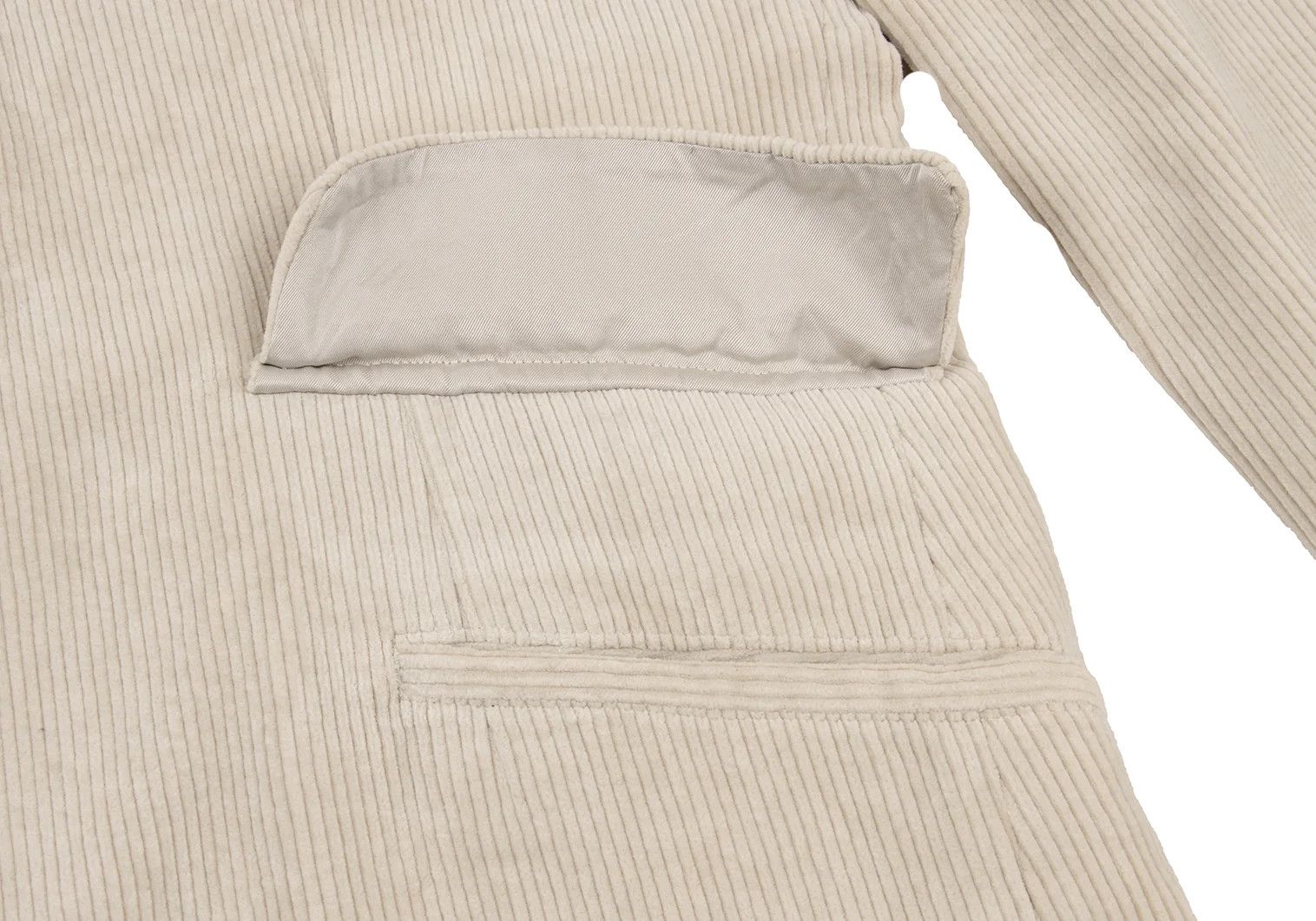 Yohji Yamamoto Yohji Yamamoto Corduroy 3B Jacket Beige M Size US M / EU 48-50 / 2 - 11 Thumbnail