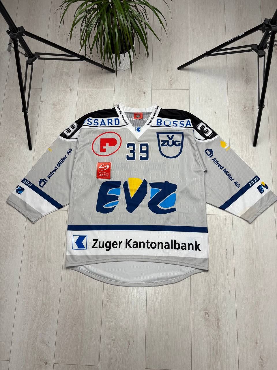 NHL EVZ Zug 2009/2010 Ice Hockey #39 ZURKIRCHEN Size US XL / EU 56 / 4 - 1 Thumbnail