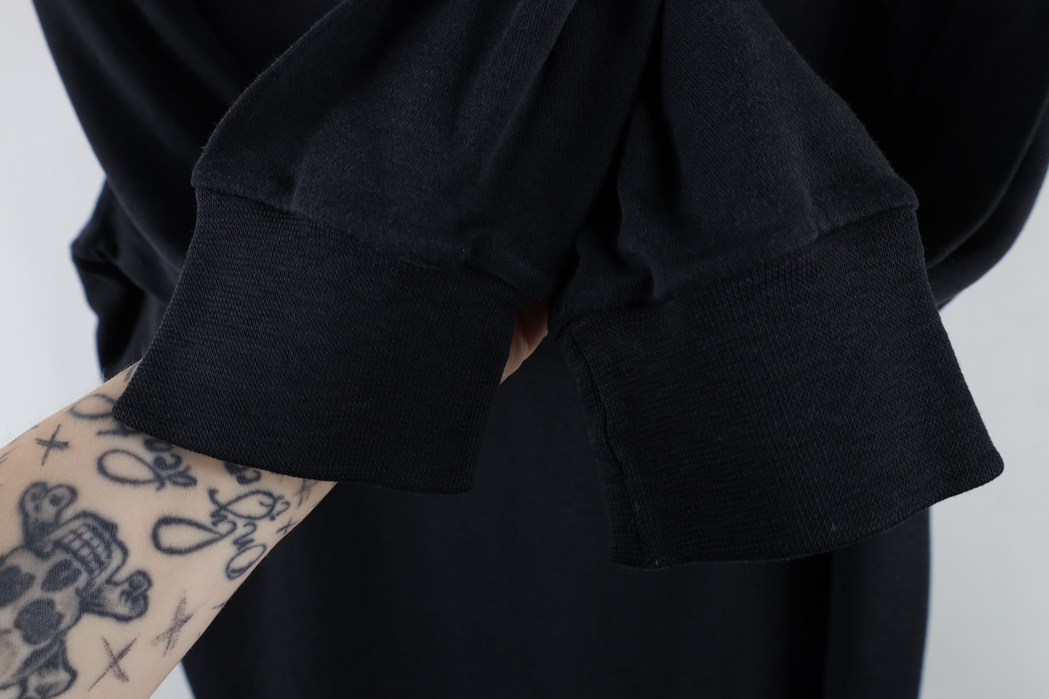 Vintage Vintage 90s Streetwear Blank Turtleneck T-Shirt Black USA Size US L / EU 52-54 / 3 - 5 Thumbnail