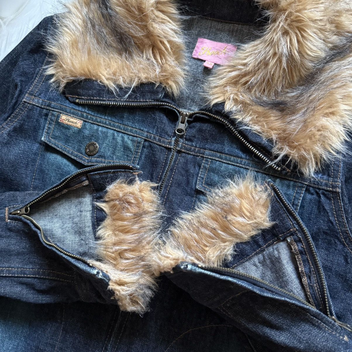 If Six Was Nine 📌 Vintage Hooch If Six Was Nine Style Denim Fur Jacket Size US M / EU 48-50 / 2 - 10 Thumbnail