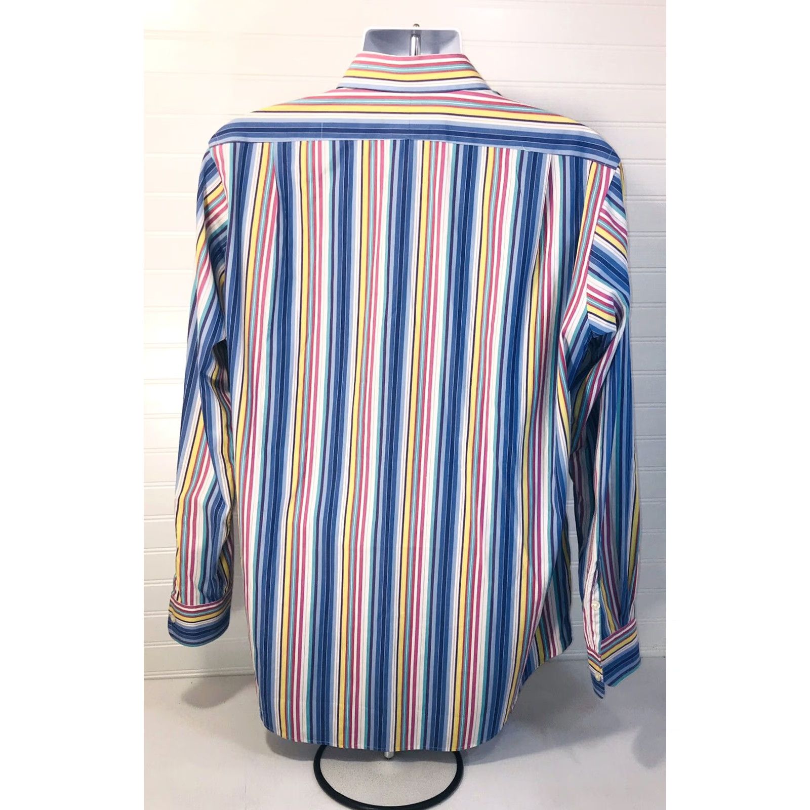 Ralph Lauren Polo Ralph Lauren Multi Color Striped Curham Classic Fit Button Up Shirt M Mens Casual Business Formal Size US M / EU 48-50 / 2 - 7 Thumbnail