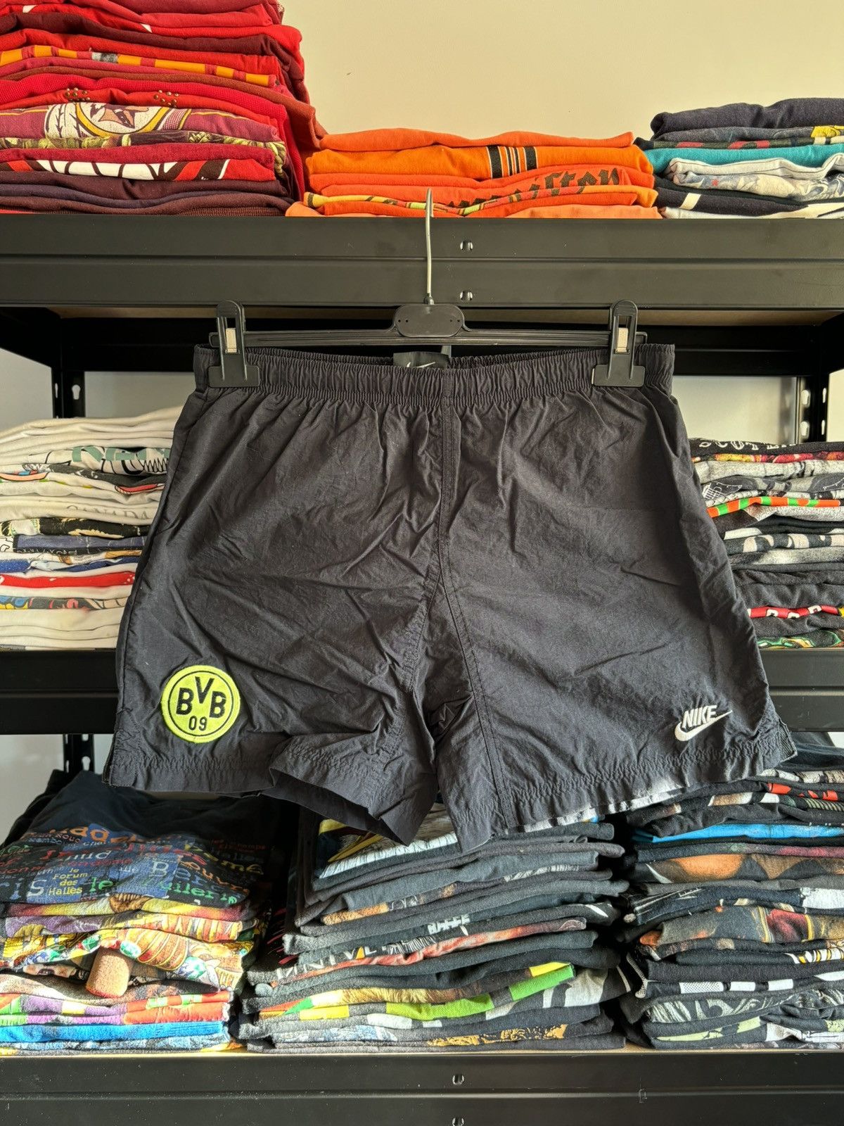 Nike × Vintage Nike Premier BVB Borussia Dortmund Shorts Vintage 90s Size US 30 / EU 46 - 1 Thumbnail
