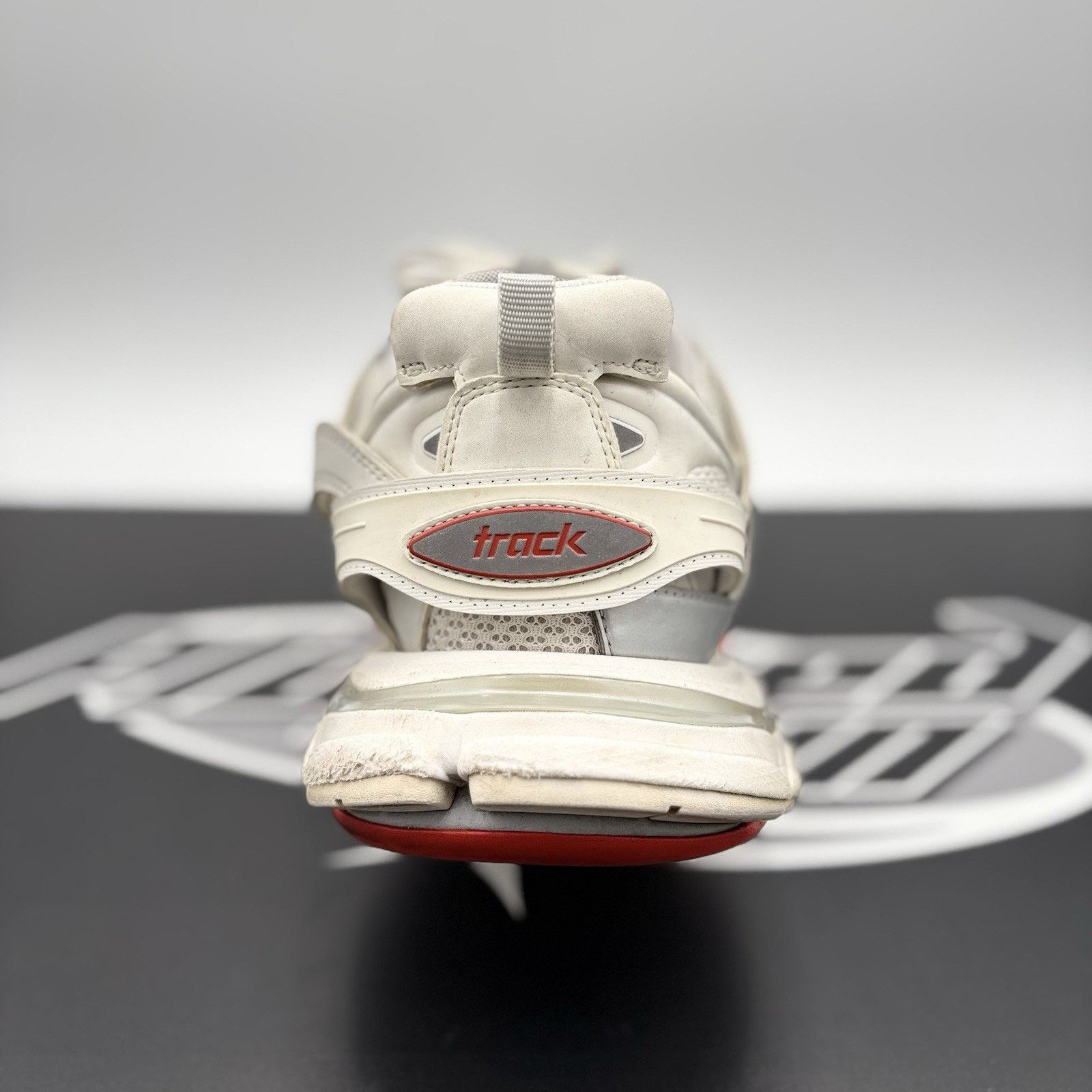 Balenciaga Balenciaga Track Sneaker ' White Red ' | GOOD CONDITION! Size US 13 / EU 46 - 3 Thumbnail