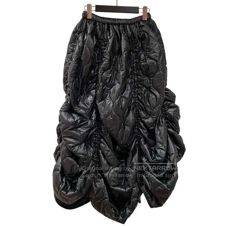 Junya Watanabe Junya Watanabe size XS Drawstring Pleated Cotton Skirt Size 22" - 2 Thumbnail