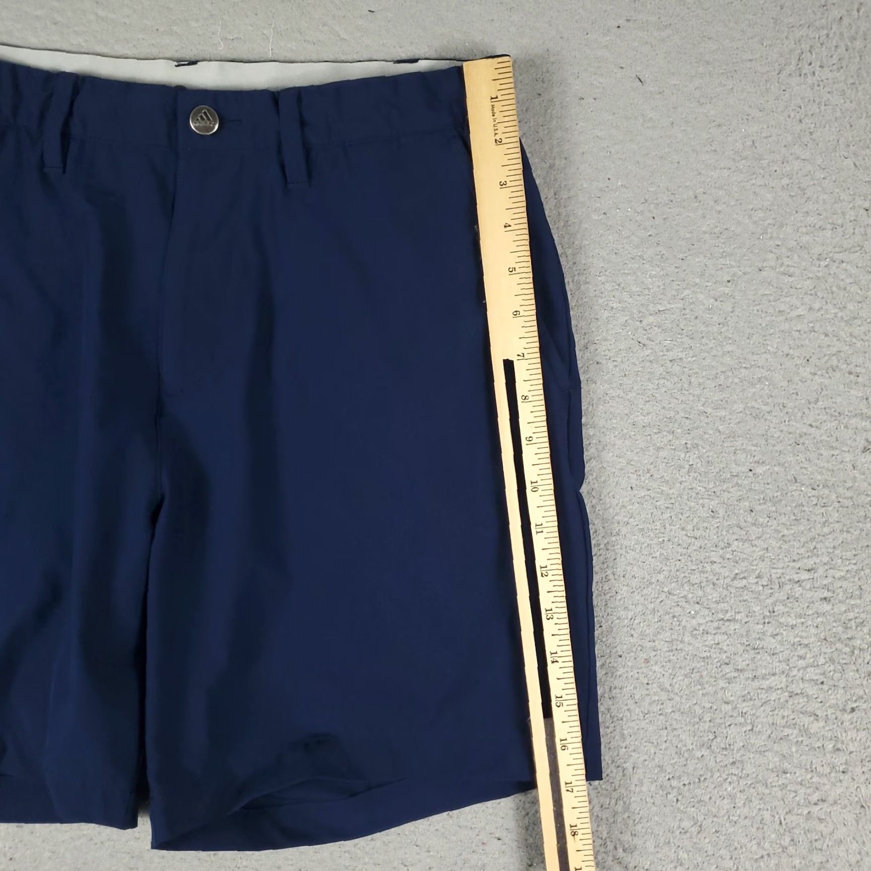 Adidas Adidas Shorts Mens Size 32 Blue Golf Casual Chino Flat Front Slash Pockets Size US 32 / EU 48 - 5 Thumbnail