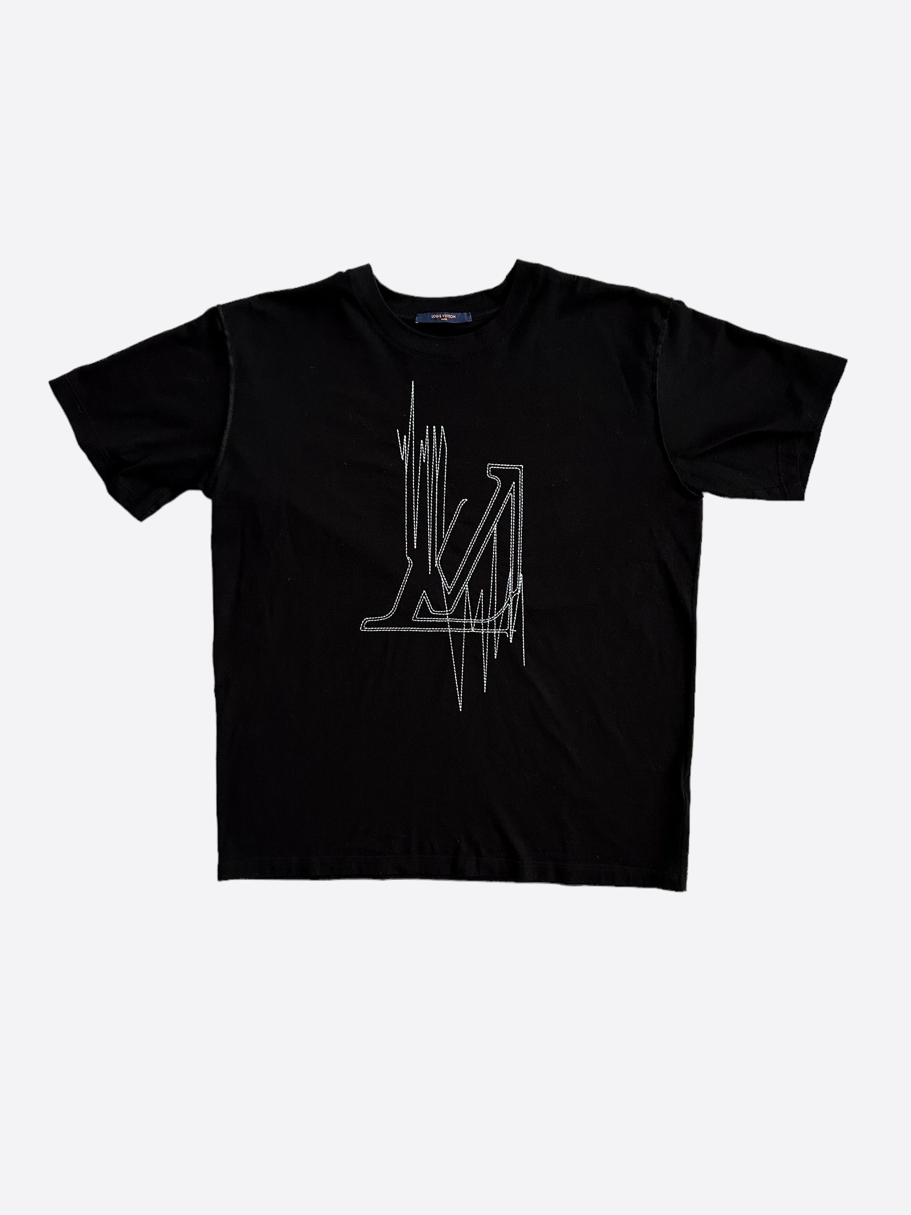 LV FREQUENCY TEE IN BLACK - orangejeansco