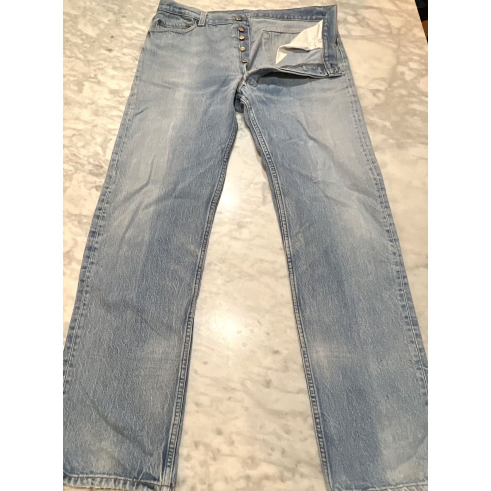 Vintage VINTAGE LEVIS 501 Jeans Original Fit Button Fly Measure 36x32 Size 38x34 USA Men Size US 36 / EU 52 - 2 Thumbnail