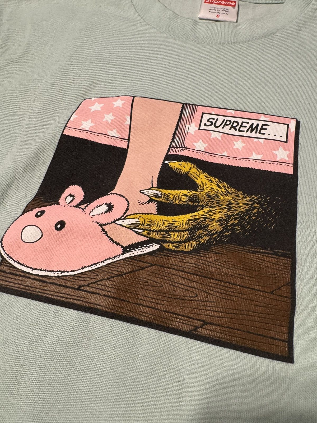 Supreme Supreme Bed Tee - Light Teal - Small Size US S / EU 44-46 / 1 - 3 Thumbnail