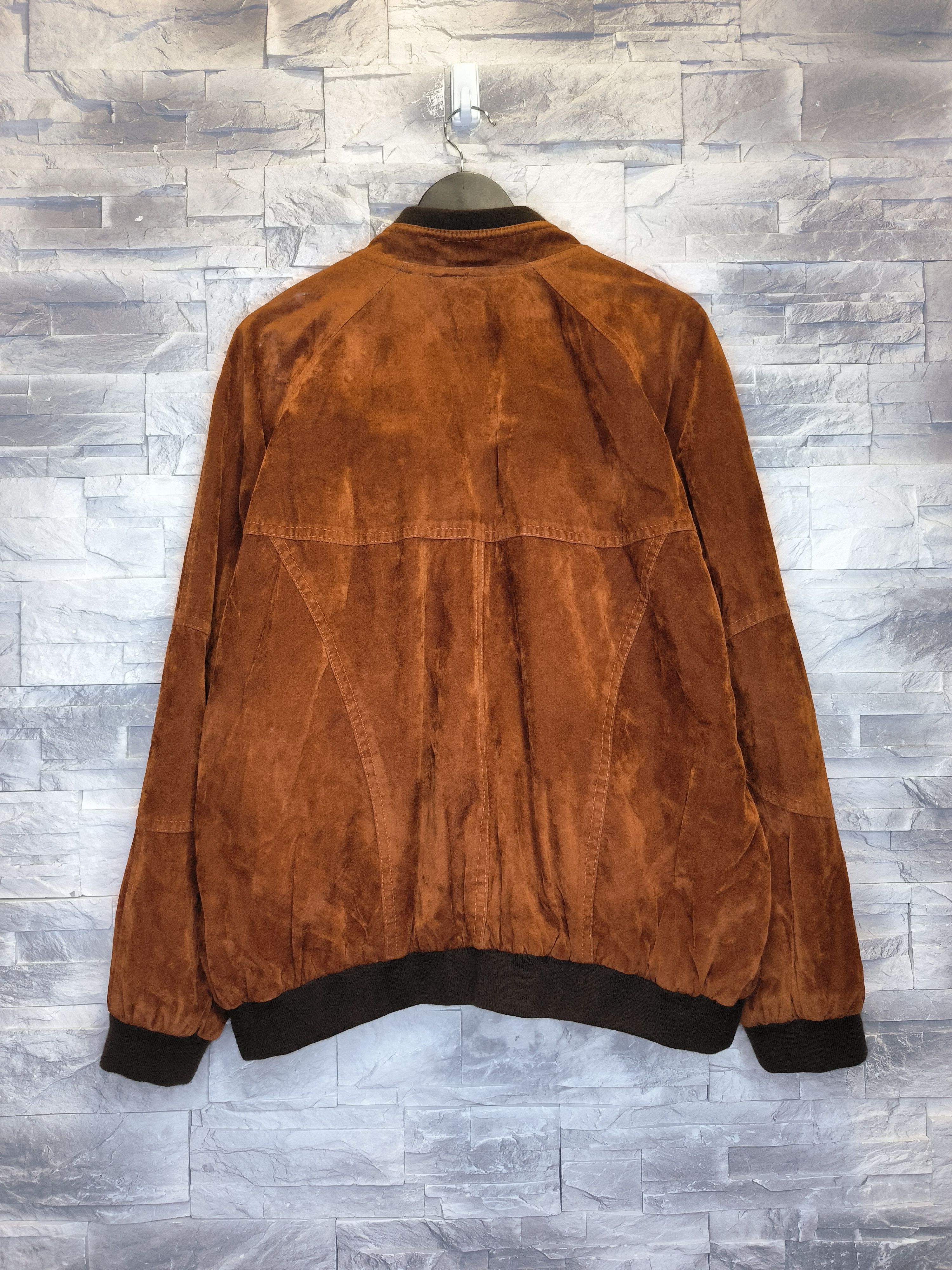Other Vintage Brown Leather Jacket Bomber Size US L / EU 52-54 / 3 - 4 Thumbnail