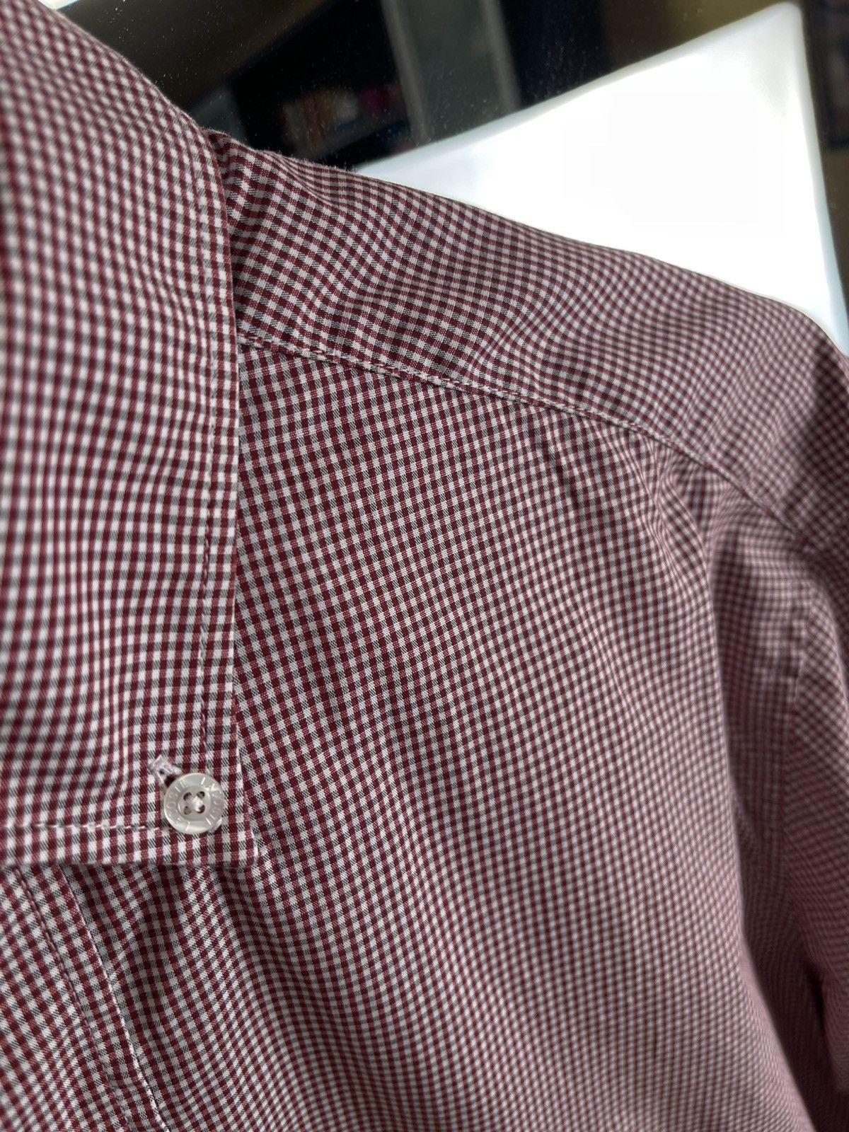 Lacoste Lacoste Slim Fit Gingham Button-Down Shirt | Red/White Size US L / EU 52-54 / 3 - 4 Thumbnail