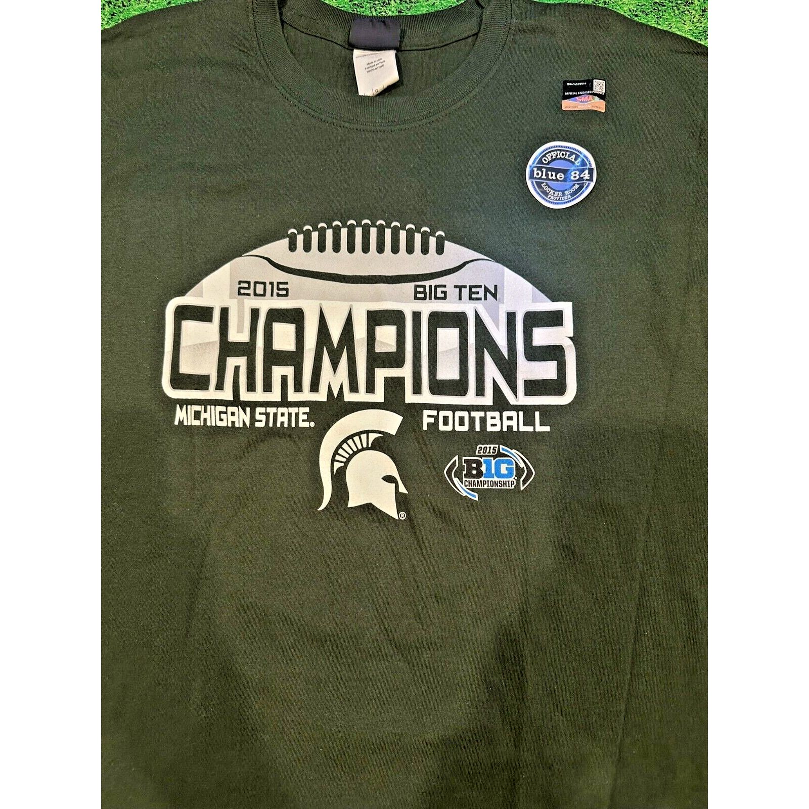 Other MSU SPARTANS 2015 BIG 10 CHAMP FOOTBALL T SHIRT SIZE L NEW Size US L / EU 52-54 / 3 - 1 Thumbnail
