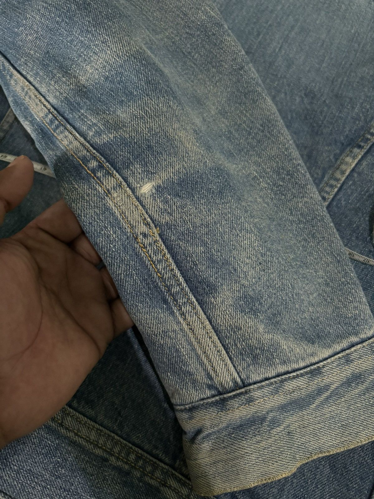 Lee × Vintage LEE STORM RIDER BLANKET LINED DENIM JACKET 1970S MADE IN USA Size US S / EU 44-46 / 1 - 16 Thumbnail