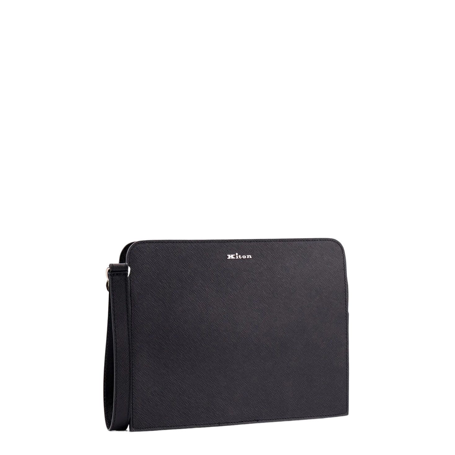 Kiton KITON Black Leather Clutch New & Authentic Size ONE SIZE - 3 Thumbnail