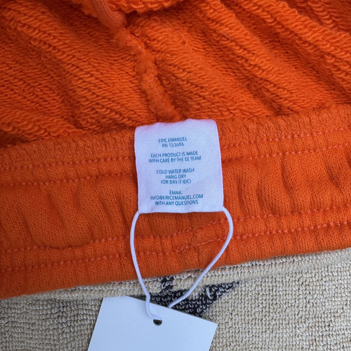 Eric Emanuel EE “Motion Logo” Sweat Shorts orange sz Medium Size US 30 / EU 46 - 4 Thumbnail
