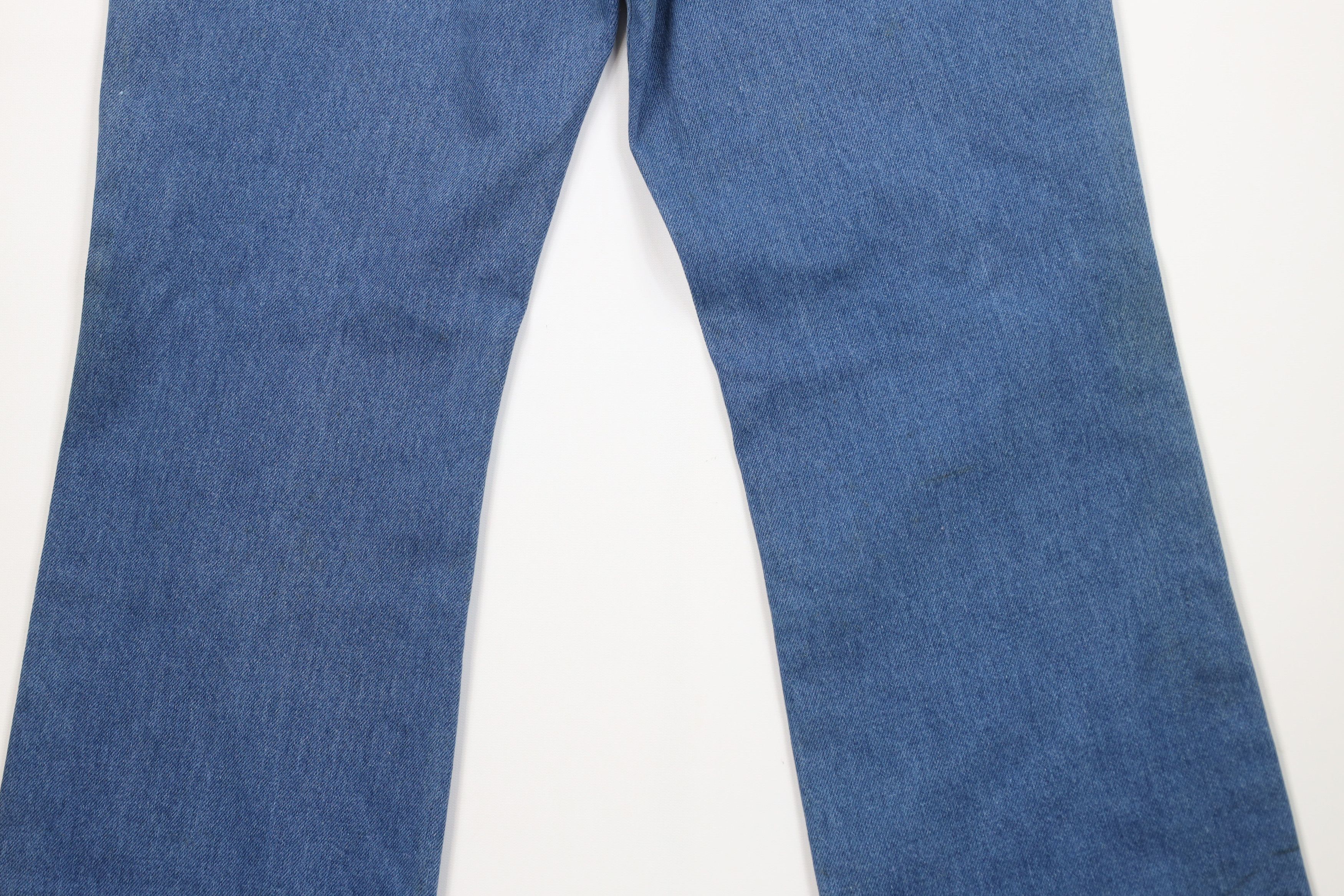 Vintage Vintage 70s Streetwear Wide Leg Denim Jeans Blue Cotton USA Size US 36 / EU 52 - 13 Thumbnail