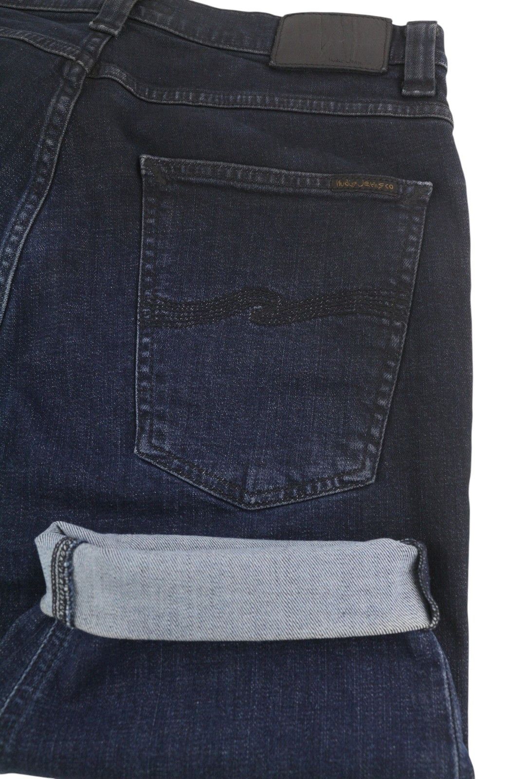 Nudie Jeans PIPE LED W34 Washed Denim Blue Zip Organic Shorts 83835 Size US 34 / EU 50 - 4 Thumbnail
