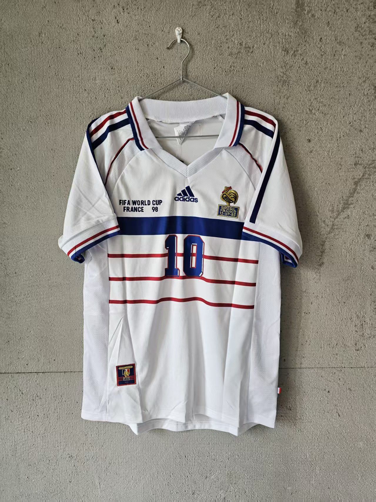 Other 1998 France #10 Zidane Jersey White Size US S / EU 44-46 / 1 - 1 Thumbnail