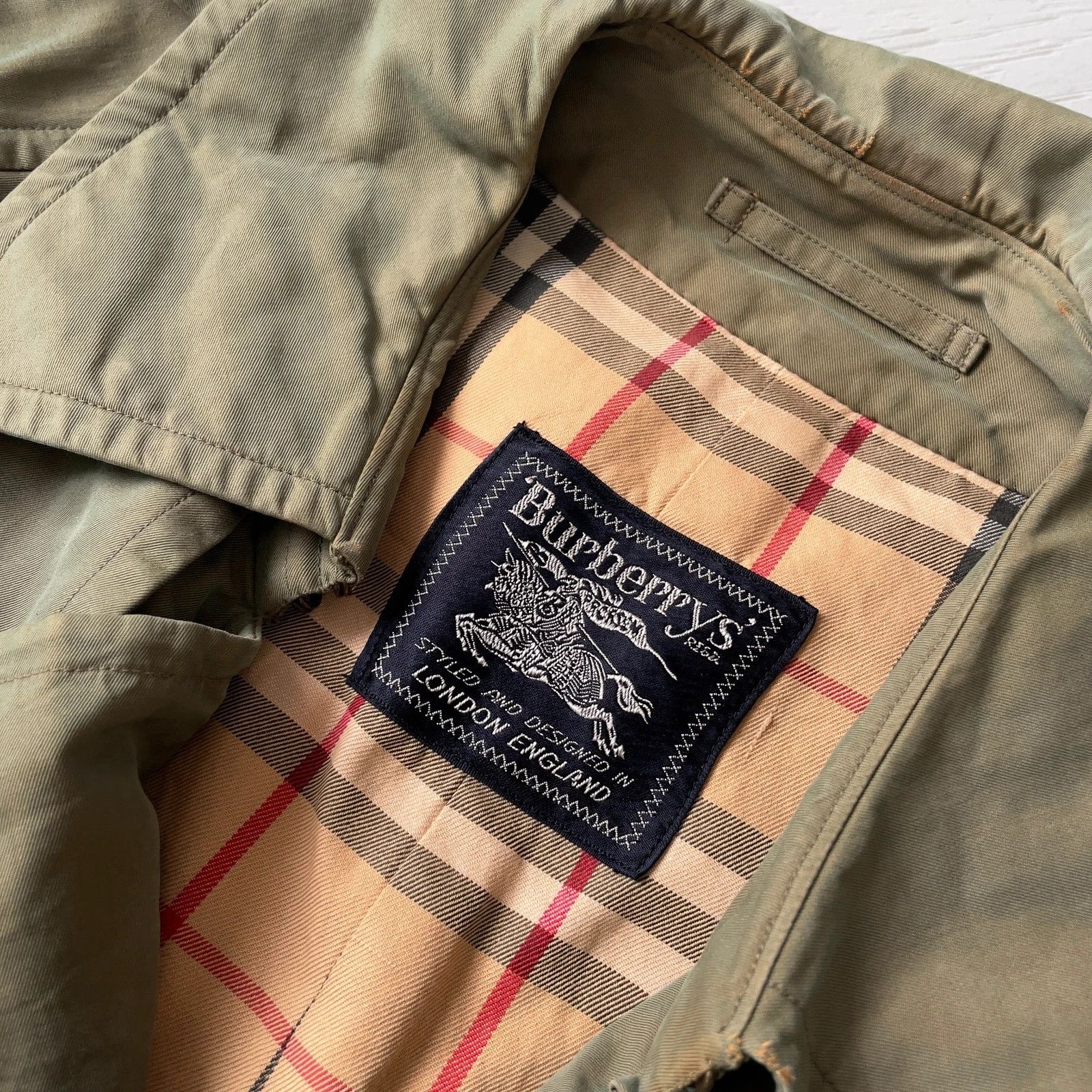 Burberry Vintage Burberry Nova Check Double Breasted Trench Coat Size M / US 6-8 / IT 42-44 - 5 Thumbnail