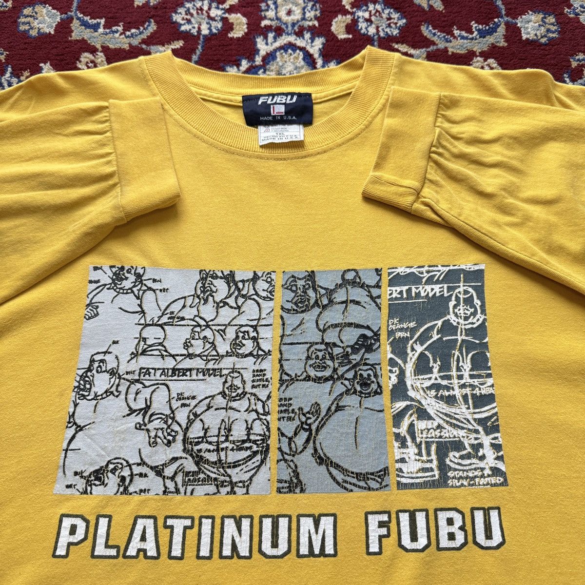 Fubu Vintage 2000s Platinum Fubu Fat Albert cartoon skater tee Size US XL / EU 56 / 4 - 1 Thumbnail