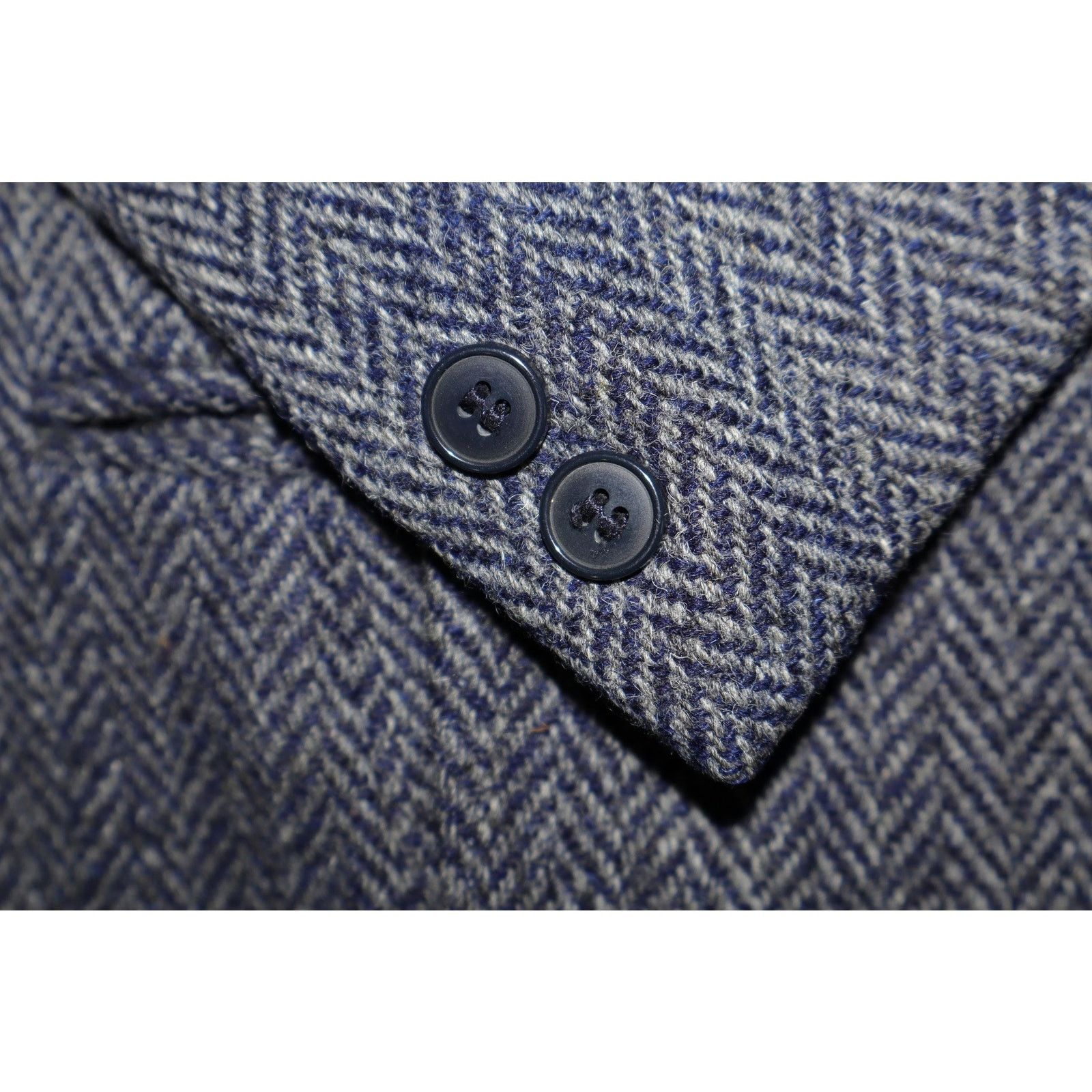 Harris Tweed 38R Vintage 1970s Ghiglino Genova 1893 Harris Tweed Blazer Size 38R - 9 Thumbnail