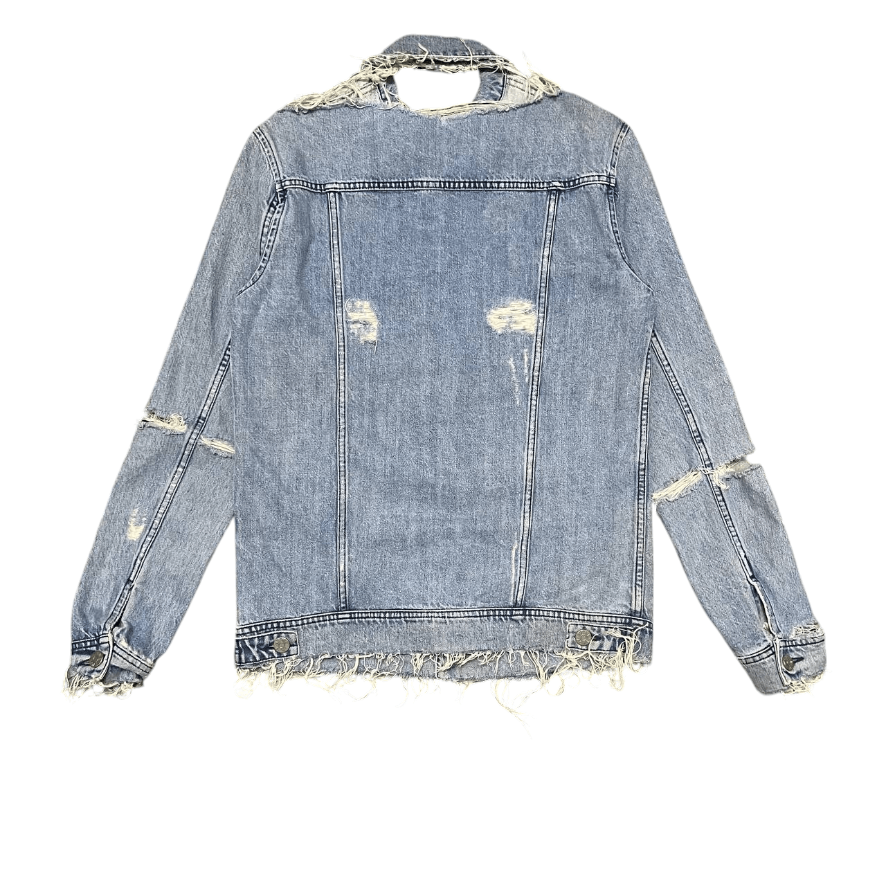 Acne Studios Crazy Thrashed Acne Denim Jacket Vintage Size US S / EU 44-46 / 1 - 12 Thumbnail