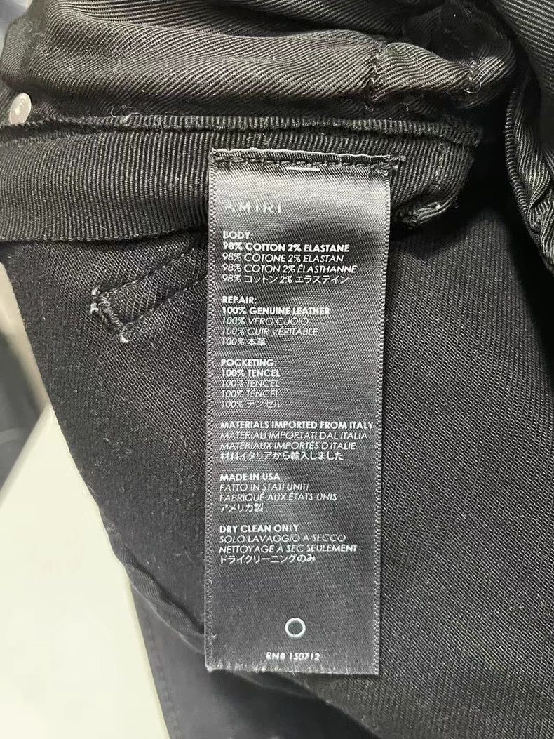 Amiri Amiri MX1 Black Patchwork Denim Pants-2506 Size US 29 - 8 Thumbnail