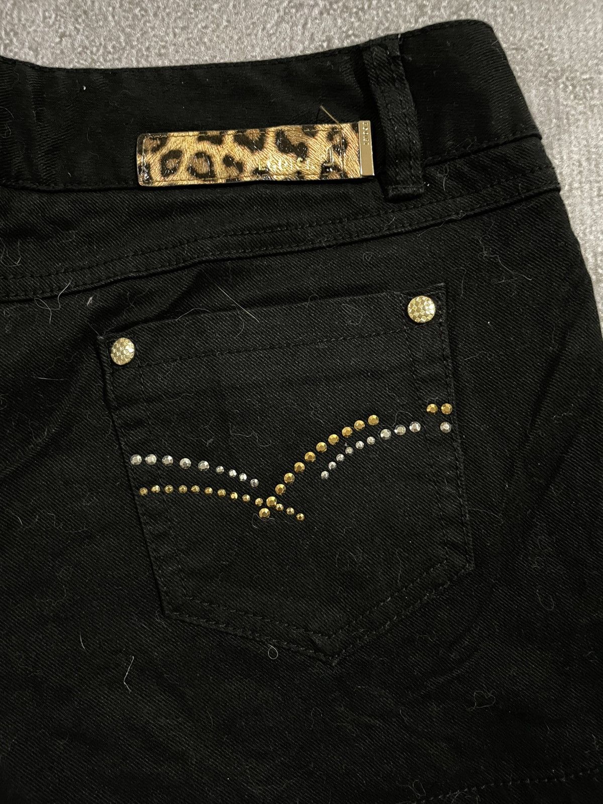 If Six Was Nine × Le Grande Bleu (L.G.B.) × True Religion Egoist Hot Pants Punk style Size 29" - 12 Thumbnail