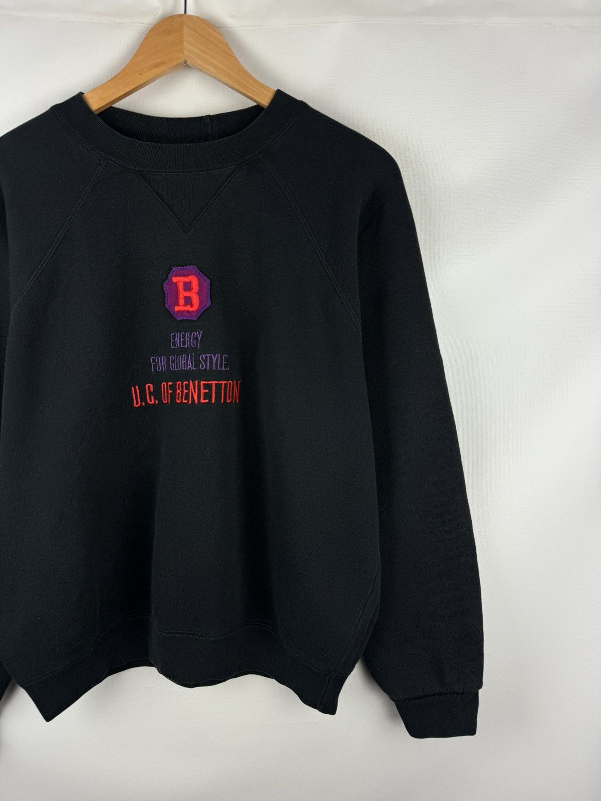 United Colors Of Benetton United Colors Of Benetton Embroidered Sweatshirt Pullover Size US M / EU 48-50 / 2 - 3 Thumbnail