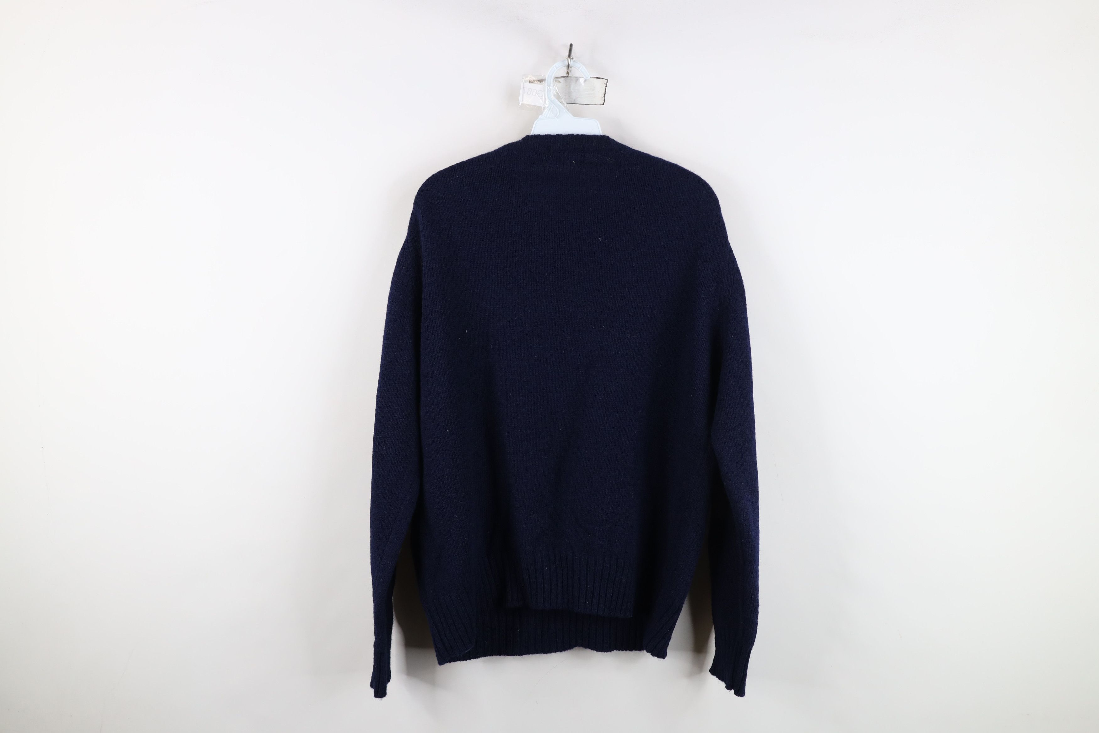 Vintage Vintage 70s Streetwear Wool Argyle Diamond Knit Sweater Size US L / EU 52-54 / 3 - 11 Thumbnail