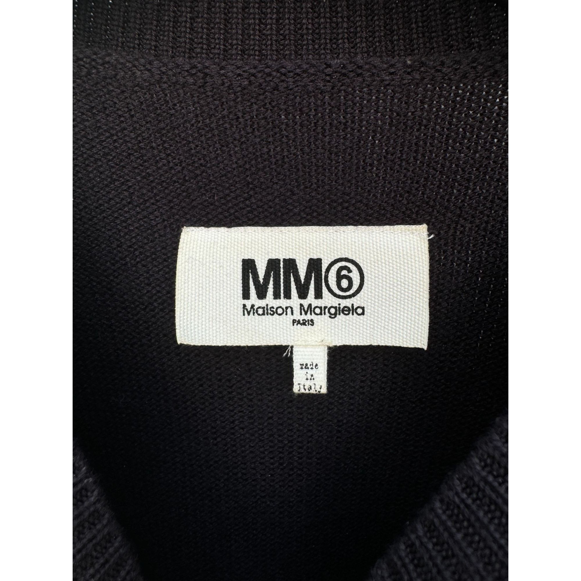 Maison Margiela Navy Wool Sweater with Distressed Detailing Size M / US 6-8 / IT 42-44 - 4 Thumbnail