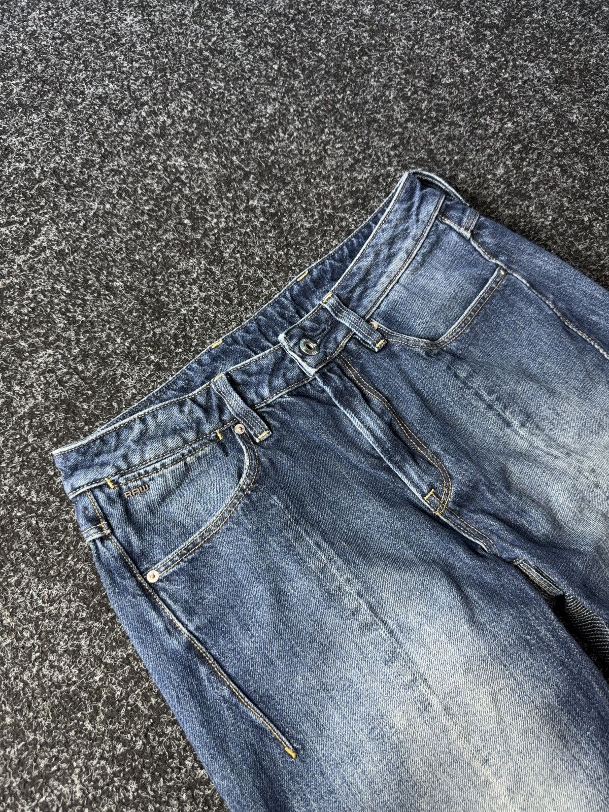 G-Star Vintage Retro Y2K 00s G-Star RAW Denim pants Jeans Size 27" / US 4 / IT 40 - 6 Thumbnail