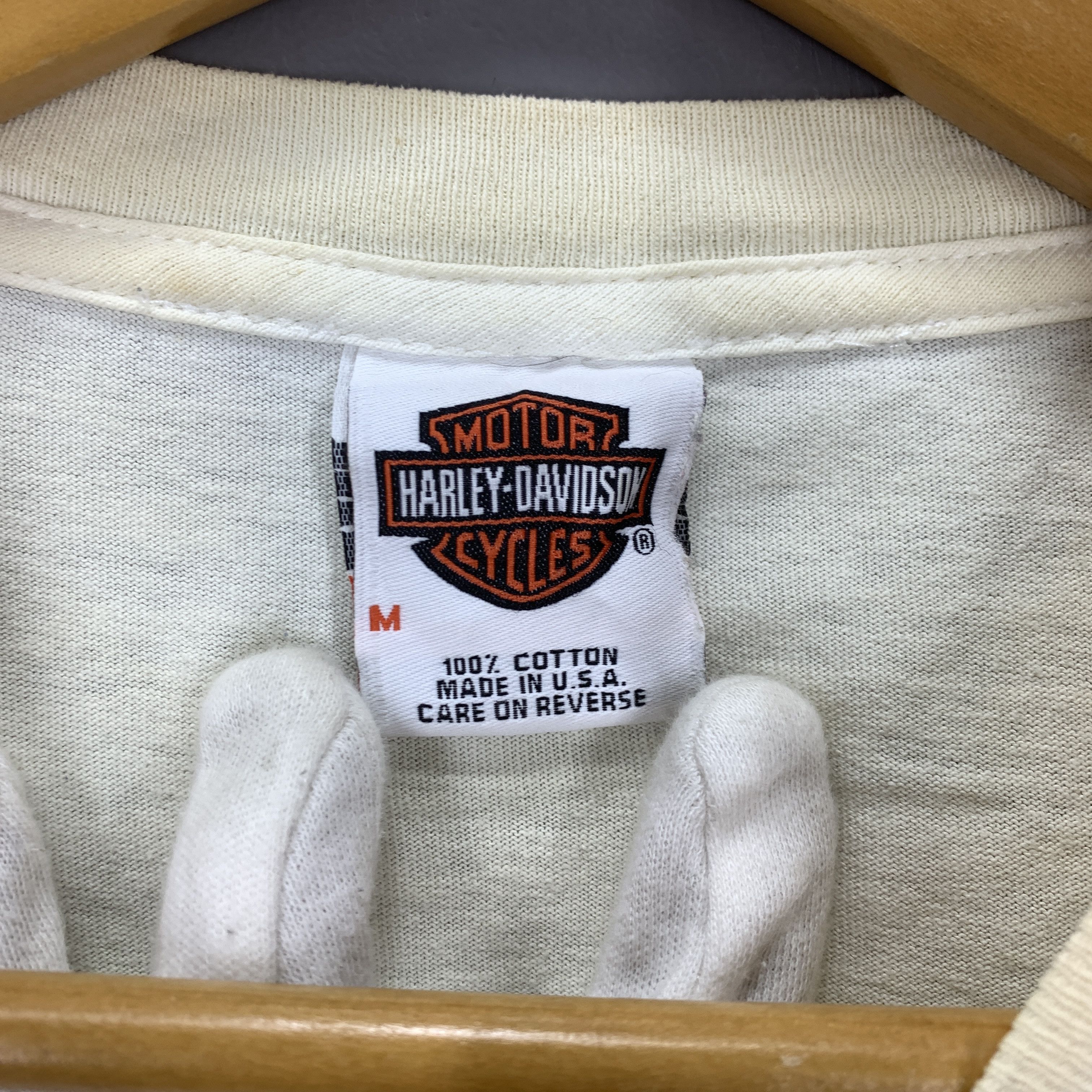 Harley Davidson 90s Vintage PACIFIC HARLEY DAVIDSON T Shirt #1786/07 Size US M / EU 48-50 / 2 - 15 Thumbnail