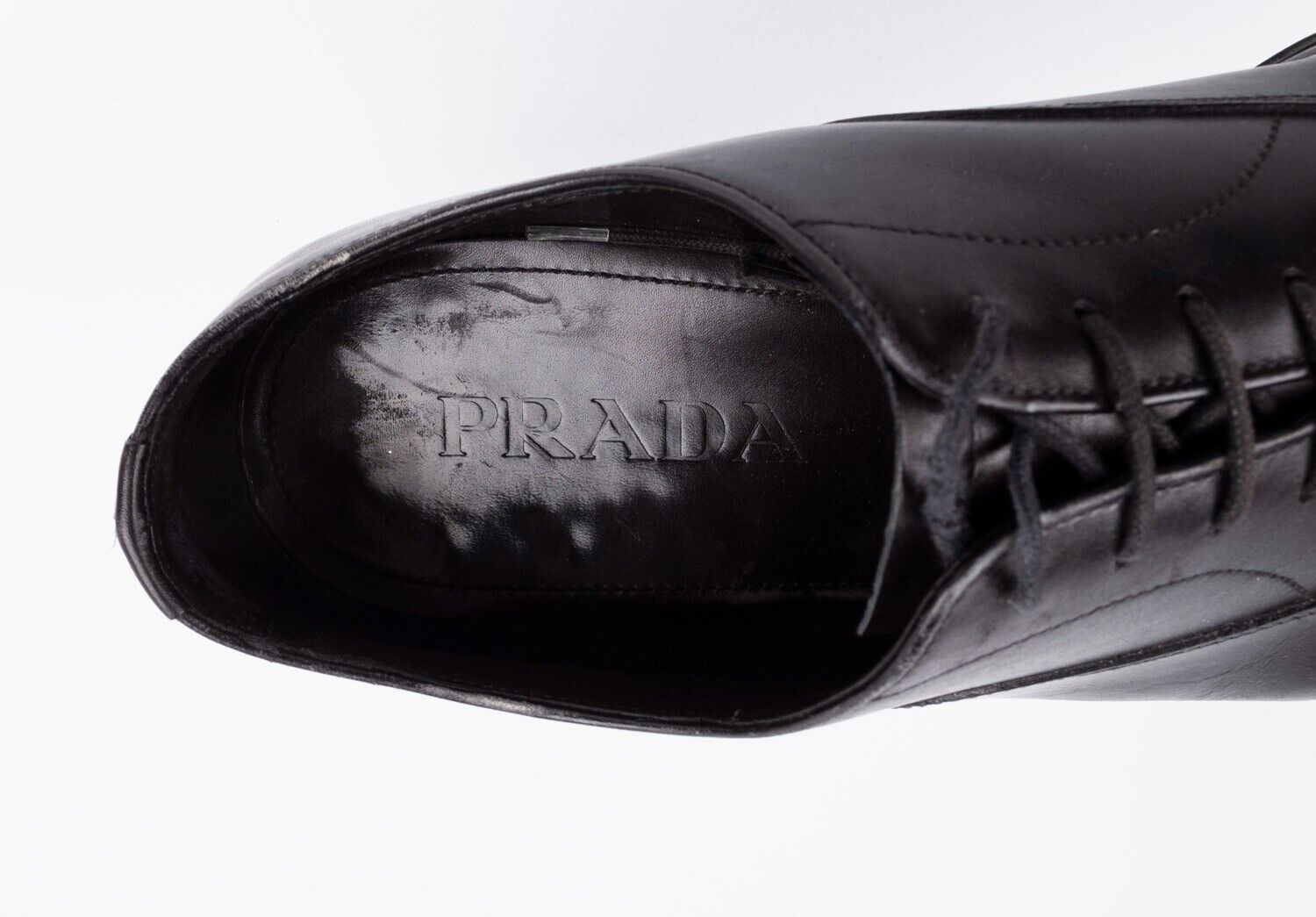 Prada Original Prada Men Shoes Black US8.5 EU41.5 H5152 Size US 8.5 / EU 41-42 - 7 Thumbnail