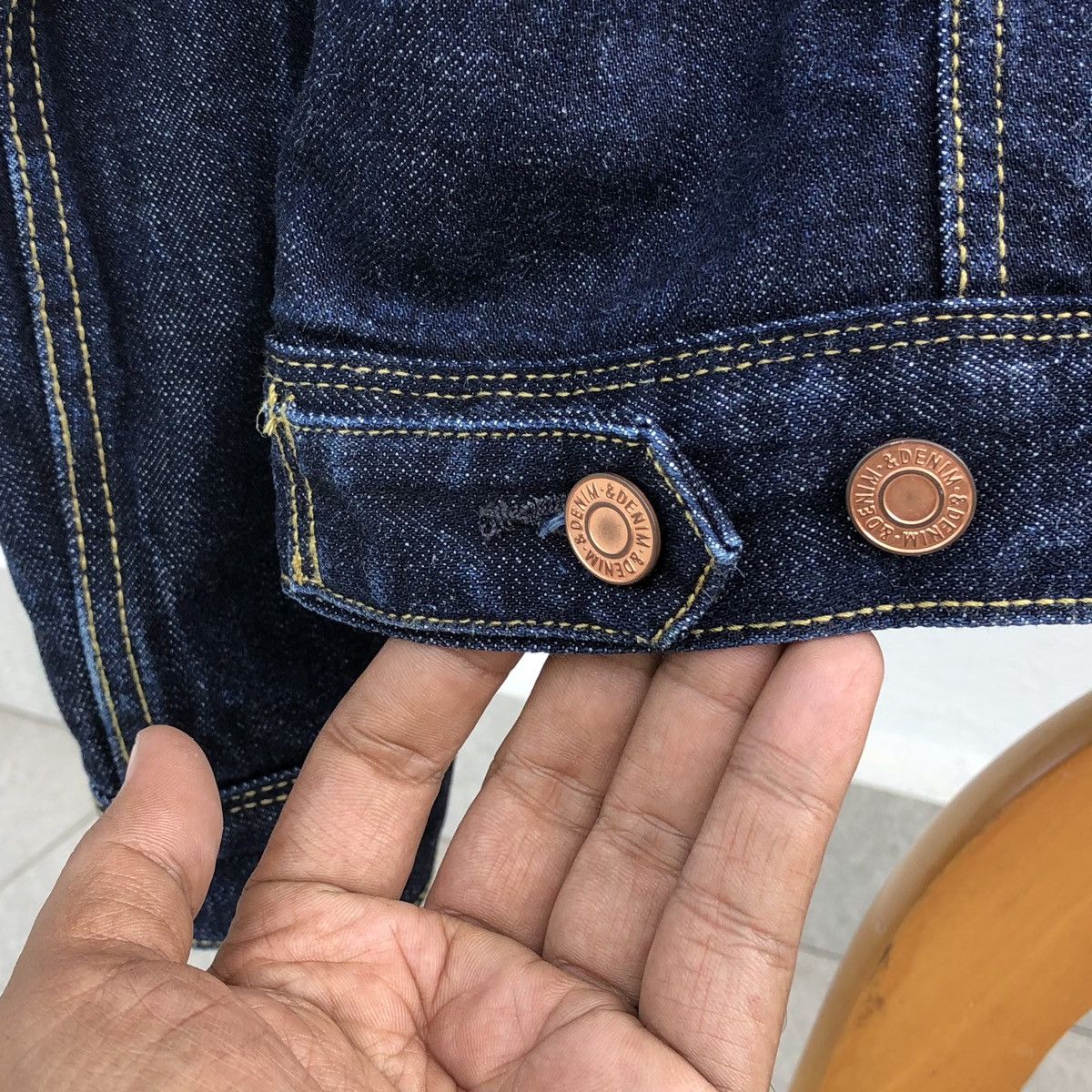 Japanese Brand H&M Sherpa Trucker Denim Jacket Size US M / EU 48-50 / 2 - 12 Thumbnail