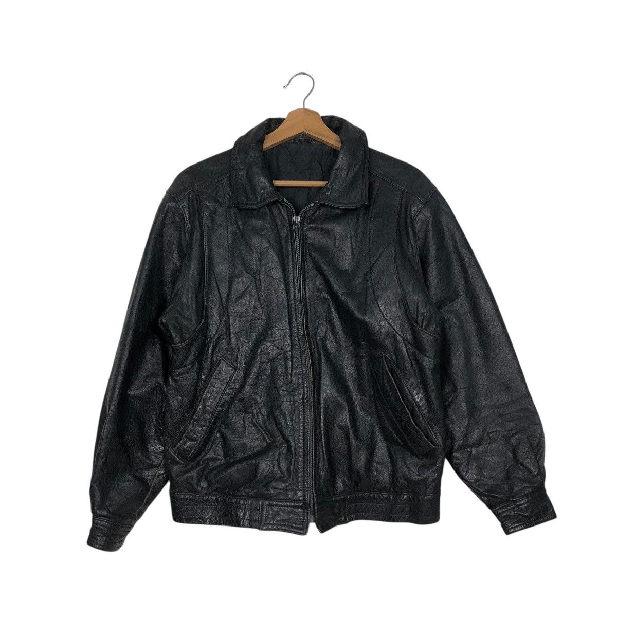 Japanese Brand 🔥VINTAGE BIKER LEATHER JACKET UNBRANDED ISSEY MIYAKE Size US M / EU 48-50 / 2 - 3 Thumbnail