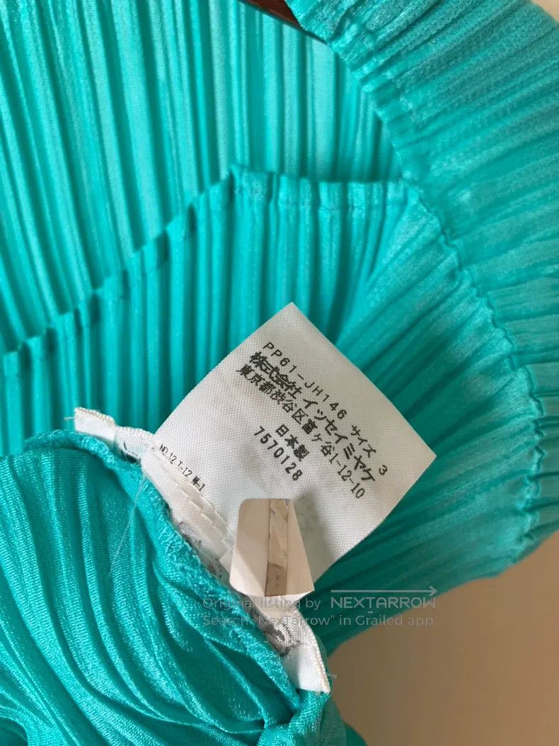Issey Miyake Issey Miyake Lake Green Long Dress Size L / US 10 / IT 46 - 4 Thumbnail