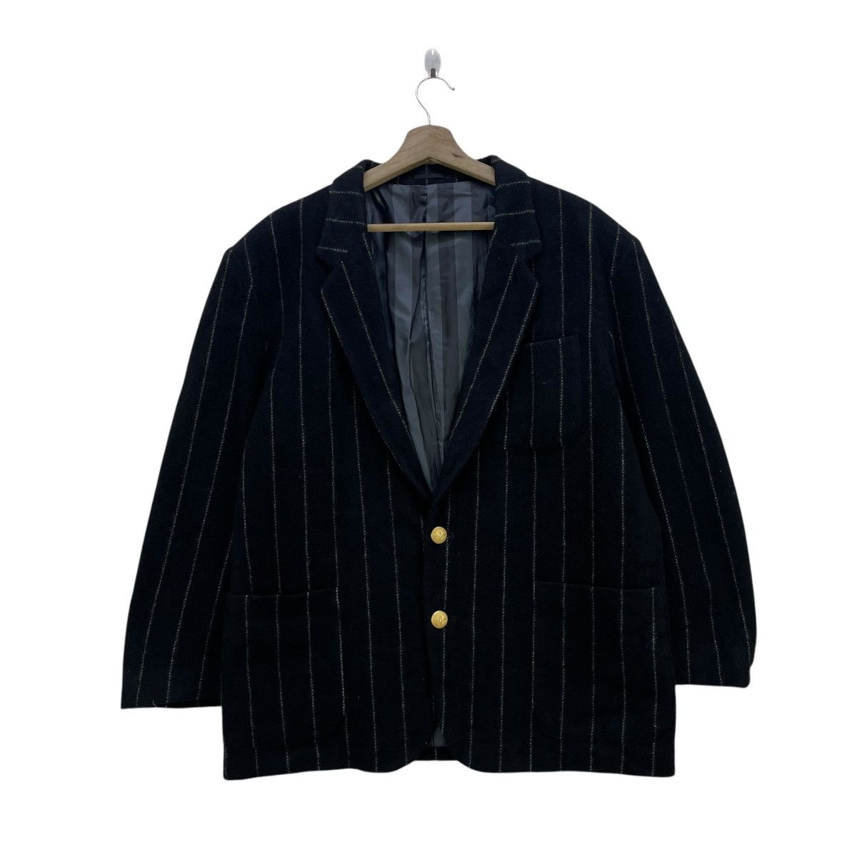 Japanese Brand Japanese Brand Park Miller Casual Stripe Wool Jacket Size US M / EU 48-50 / 2 - 1 Thumbnail